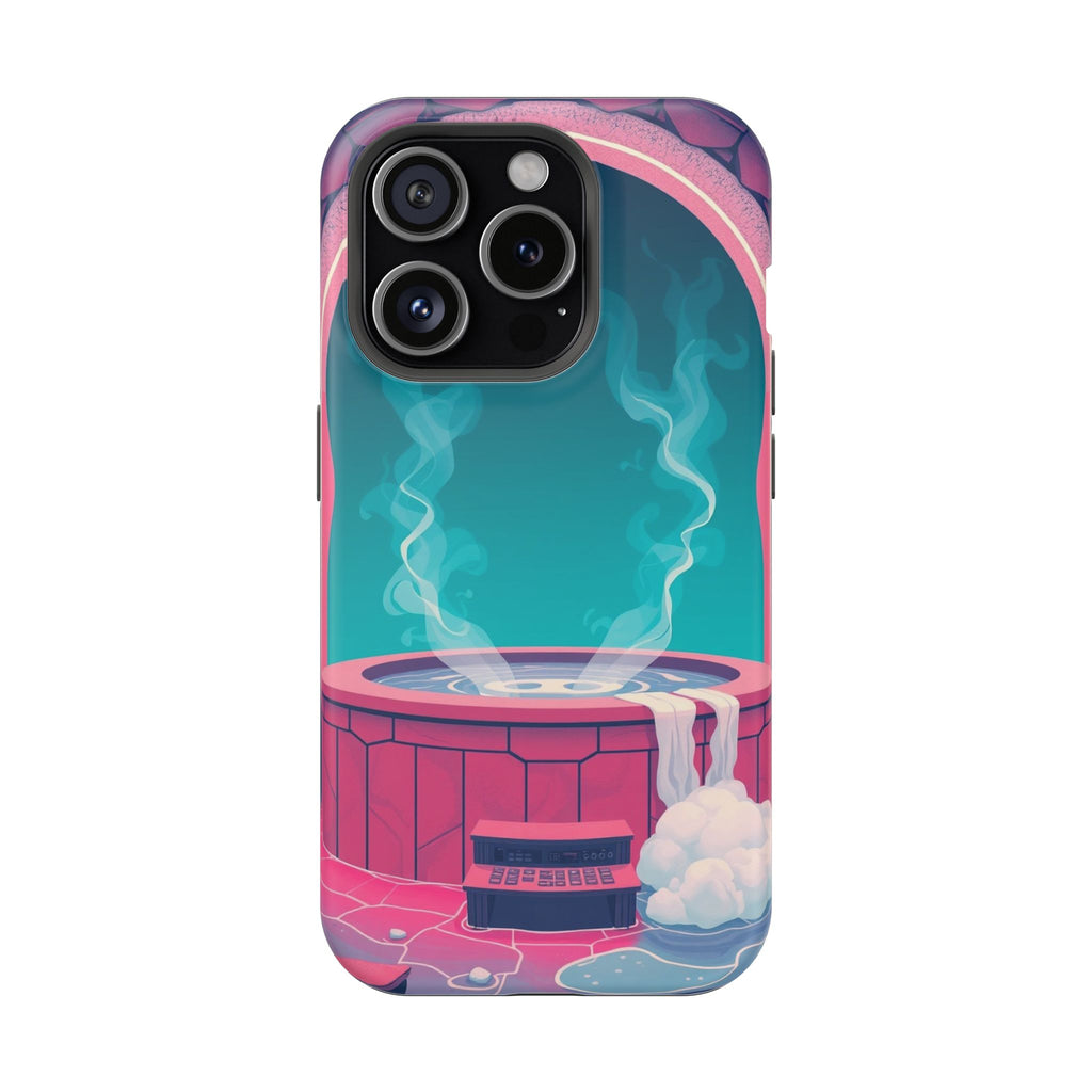 iPhone Hot Spring Steam Risograph Print Slim Everyday iPhone Designer · iPhone C