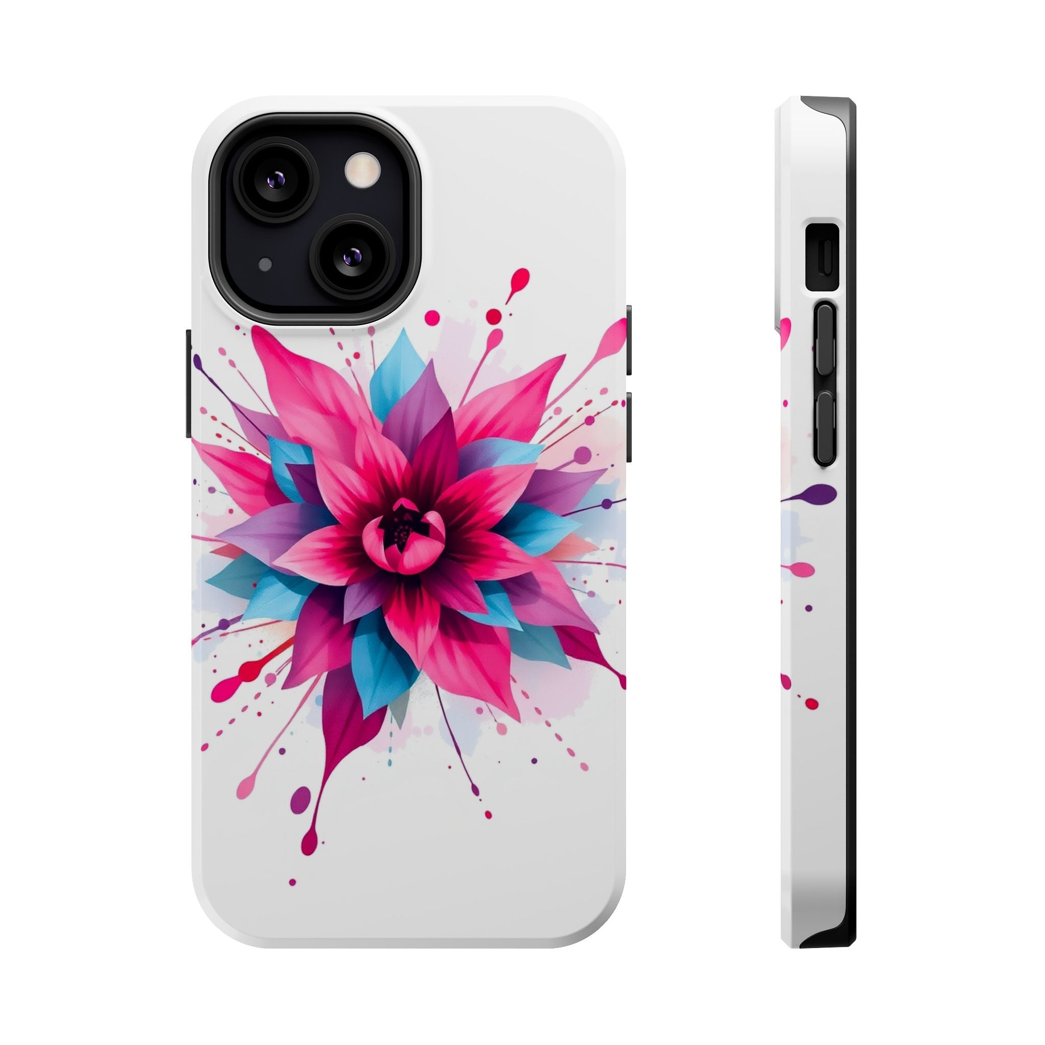 iPhone Floral Watercolor Splash Electric Art Slim iPhone Everyday · iPhone Case
