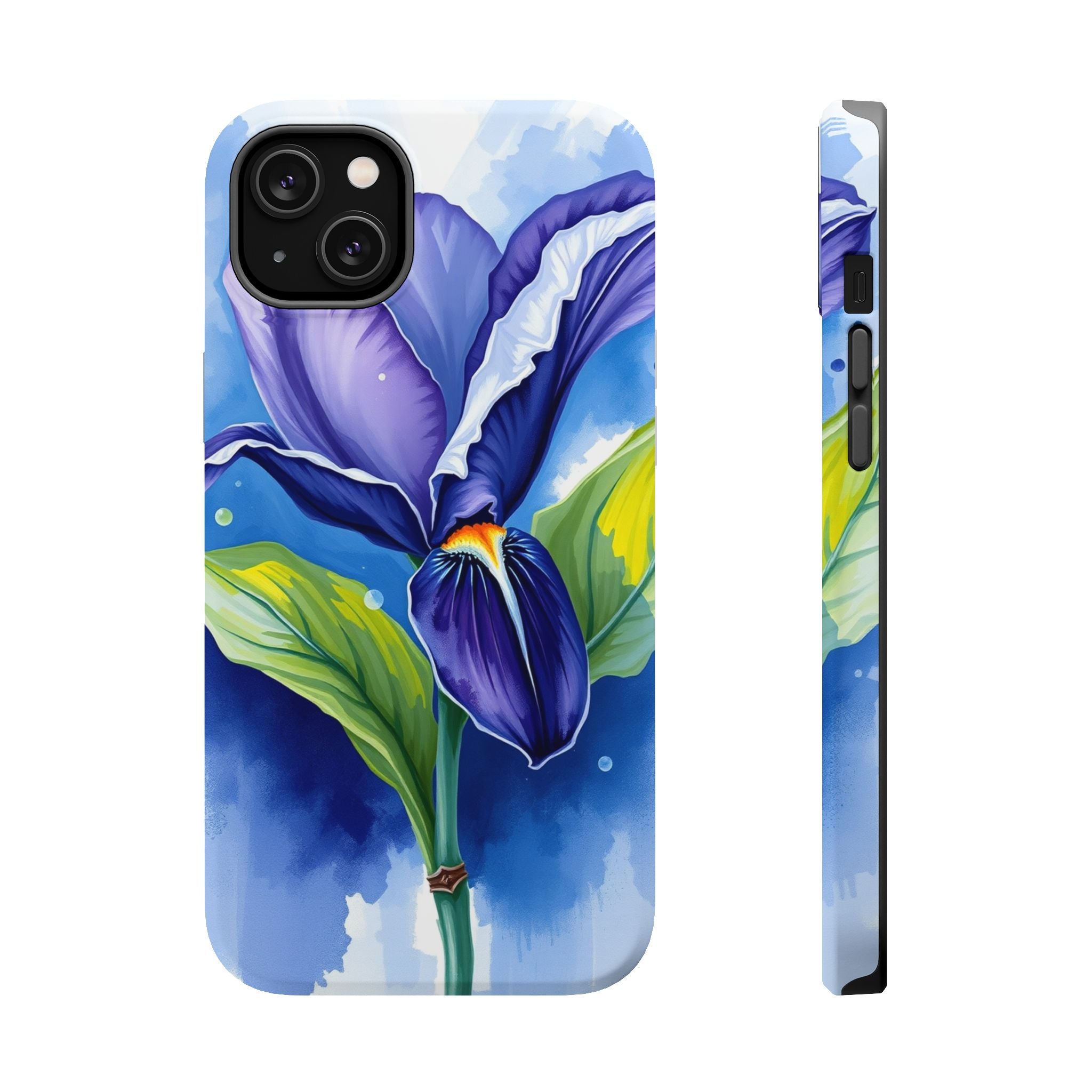 iPhone Indigo And Violet Petal Storm Slim Everyday Designer Case · iPhone Case