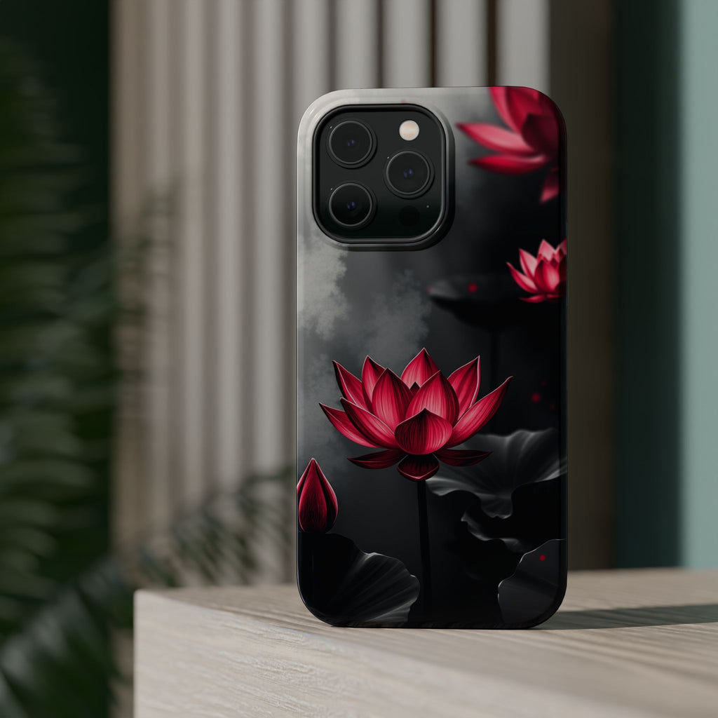 iPhone Lotus Pond Mystic Art 15 Slim Everyday Designer Case · iPhone Case