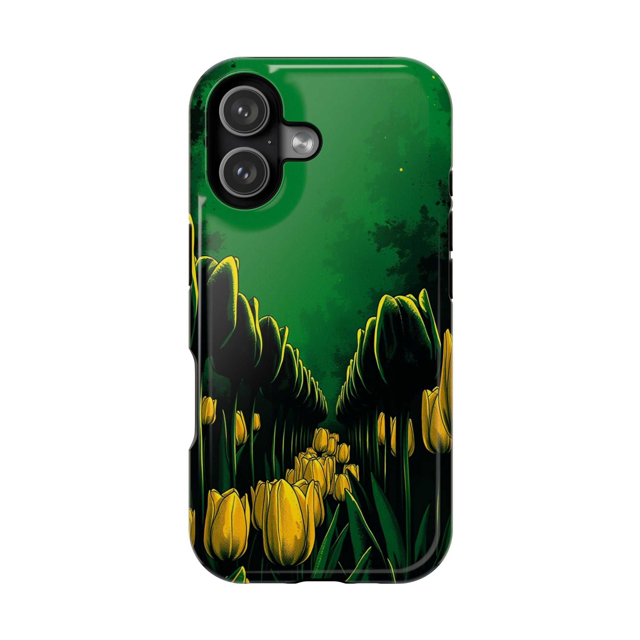 iPhone Tulip Row Emerald Green And Gold Slim Snap Case · iPhone Case