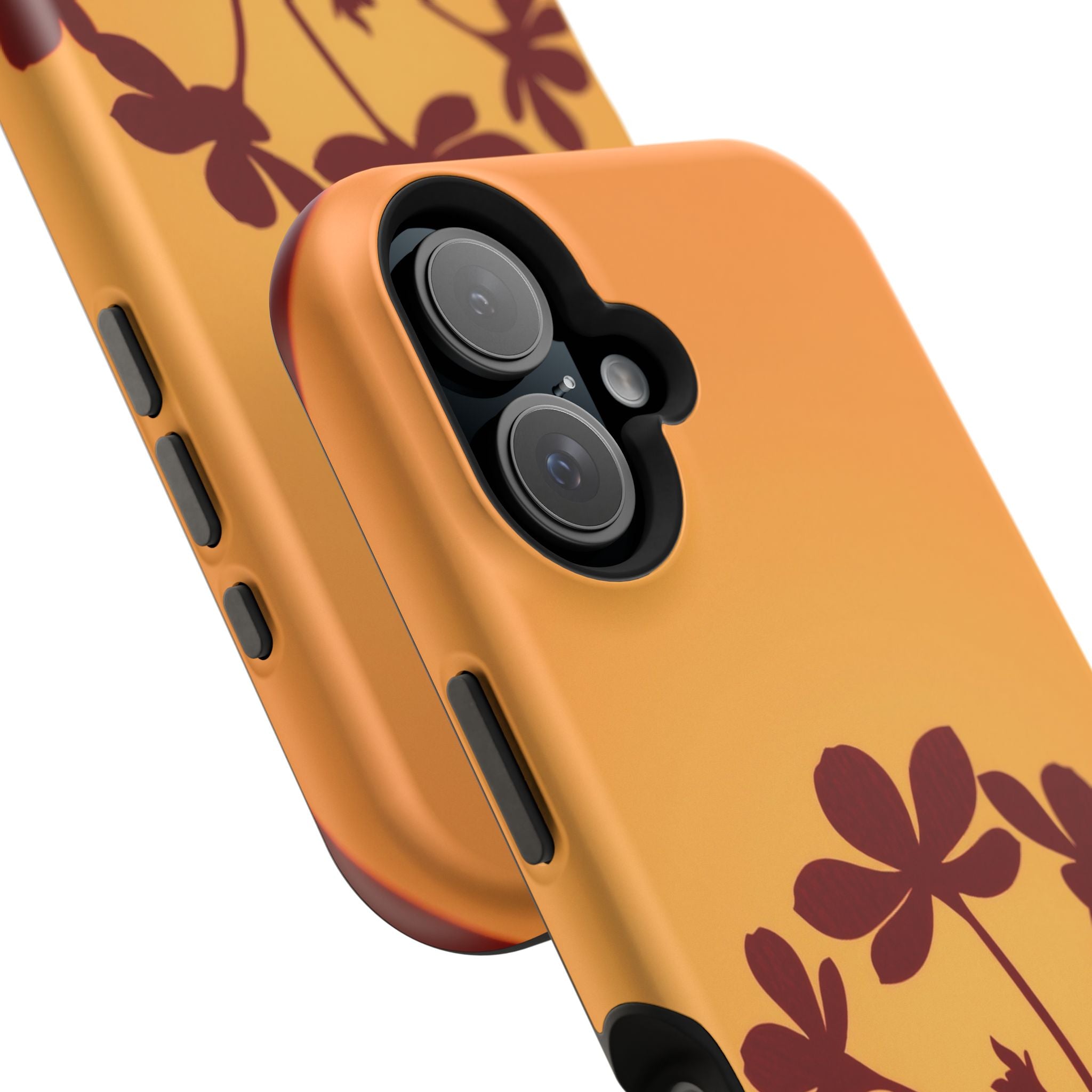 iPhone Floral Silhouette Electric Art Slim Everyday Designer Case · iPhone Case
