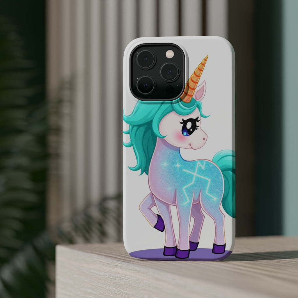 iPhone Turquoise Sparkle Unicorn Kids Fun iPhone Phone Case Gift · iPhone Case