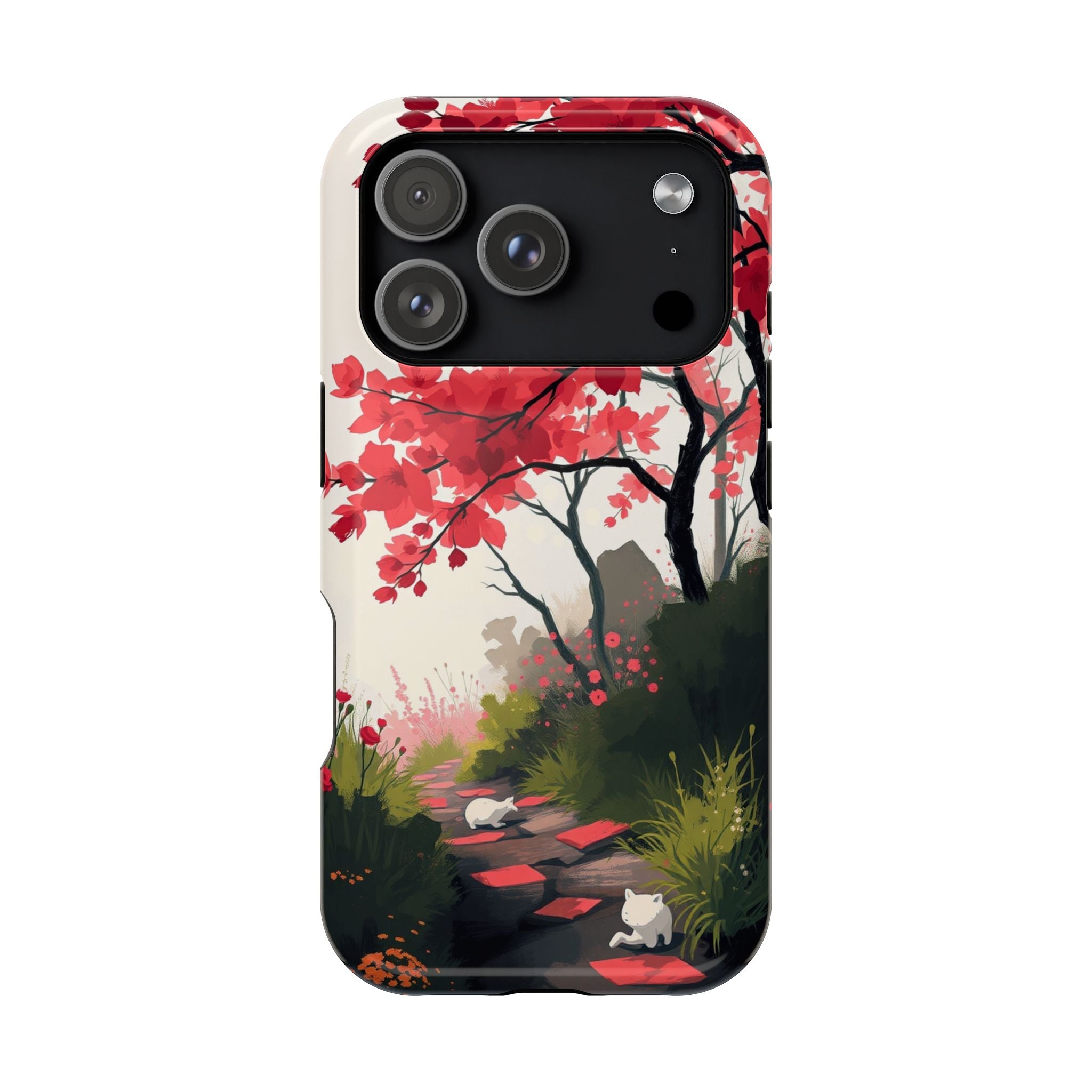 iPhone Blossom Trail Oil Painting Impressionist Soft iPhone Finish · iPhone Case