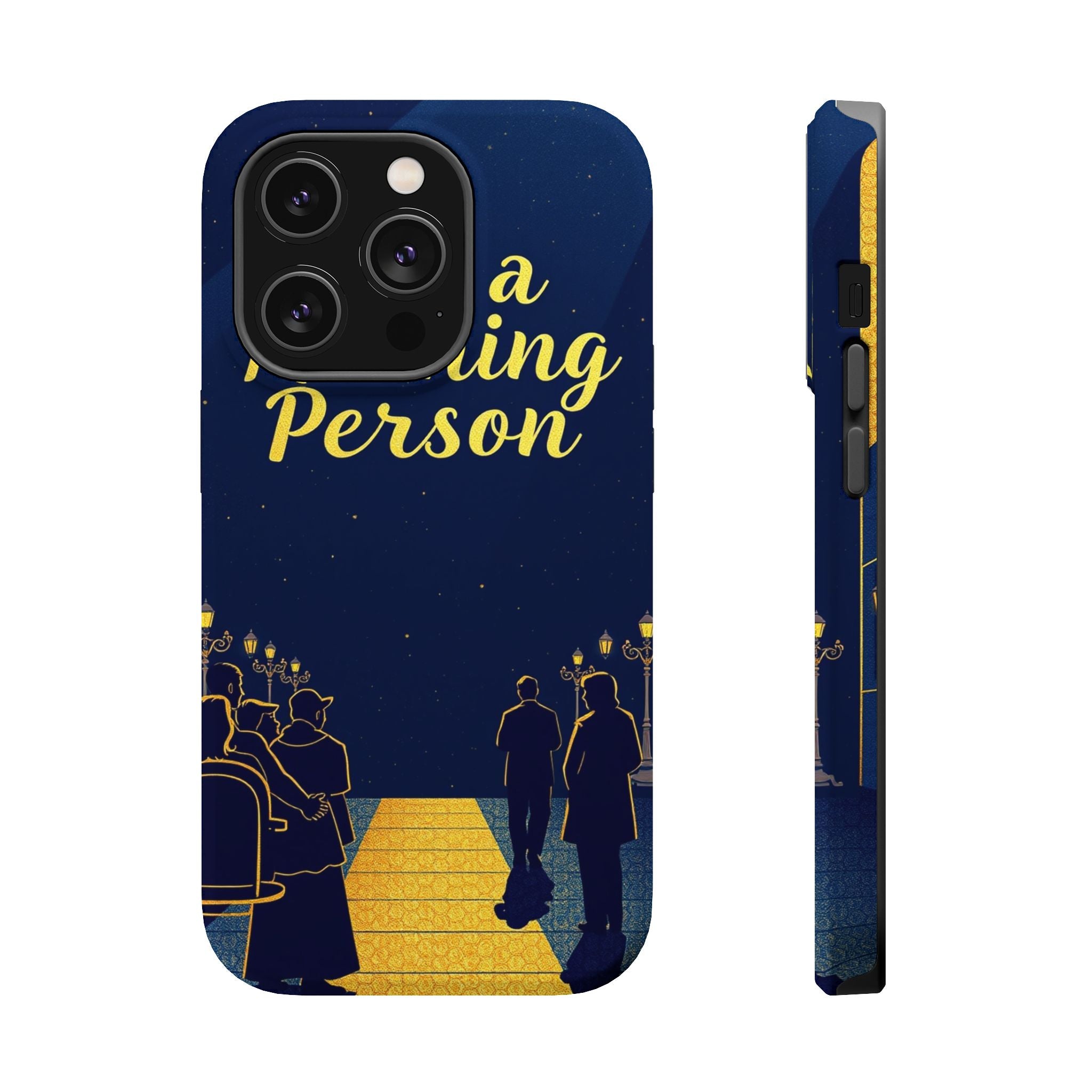 iPhone Midnight Blue And Silver Not a Morning Person Slim Snap Case · iPhone Cas
