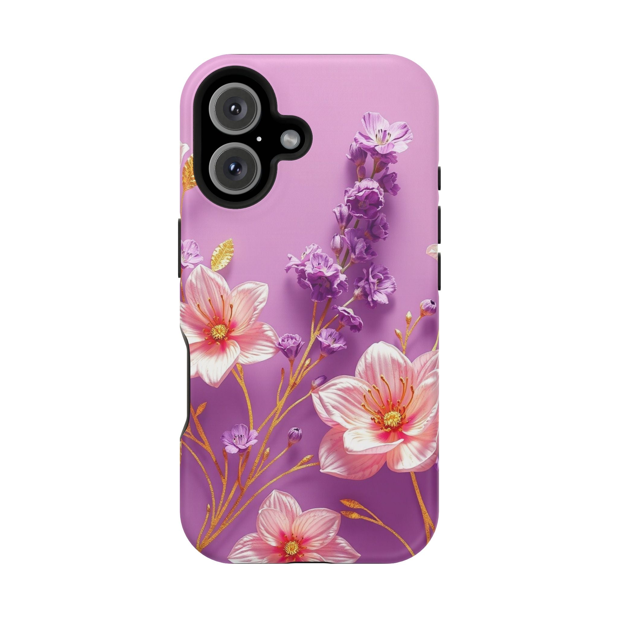 iPhone Radiant Floral Gold Foil Design Slim Everyday Designer Case · iPhone Case
