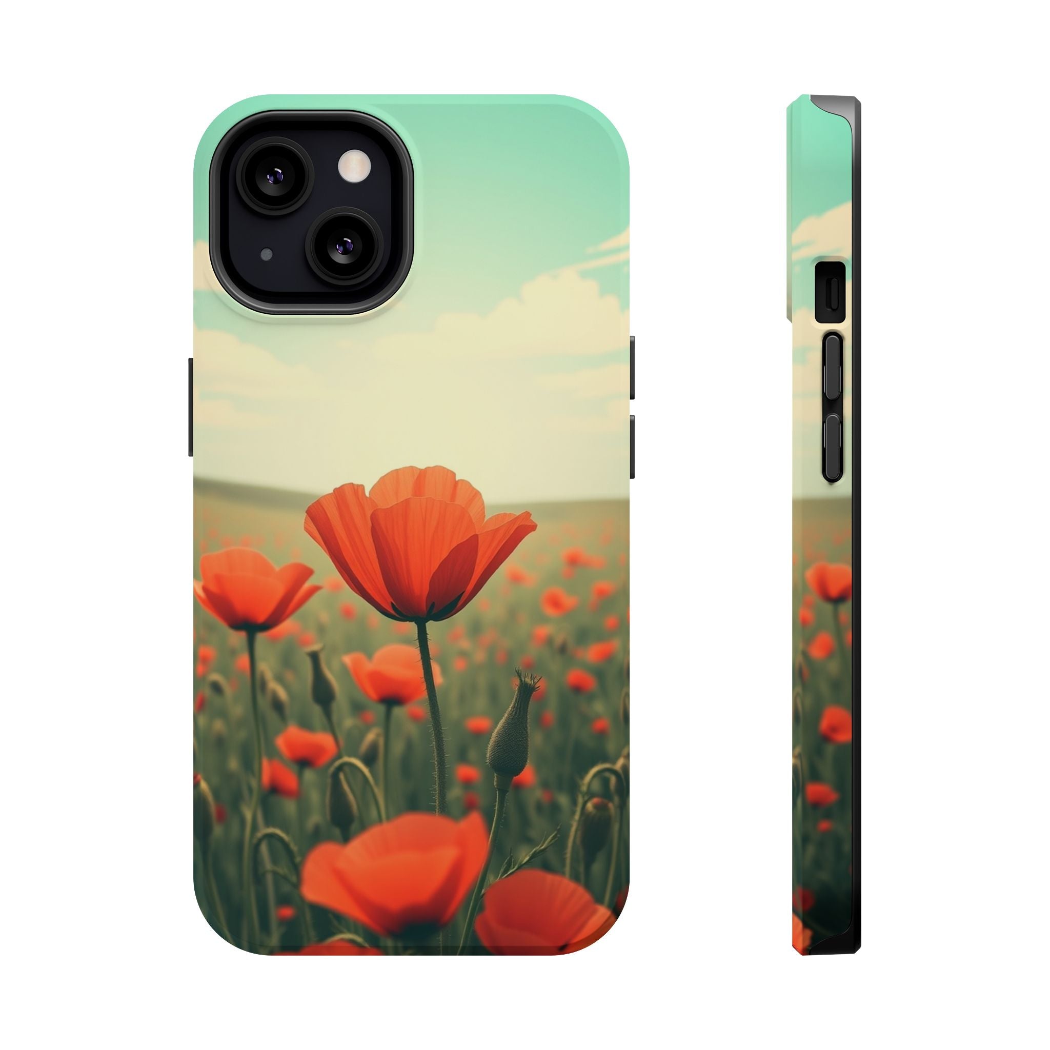 iPhone Radiant Poppy Field Design Bold Modern Everyday Snap Case · iPhone Case