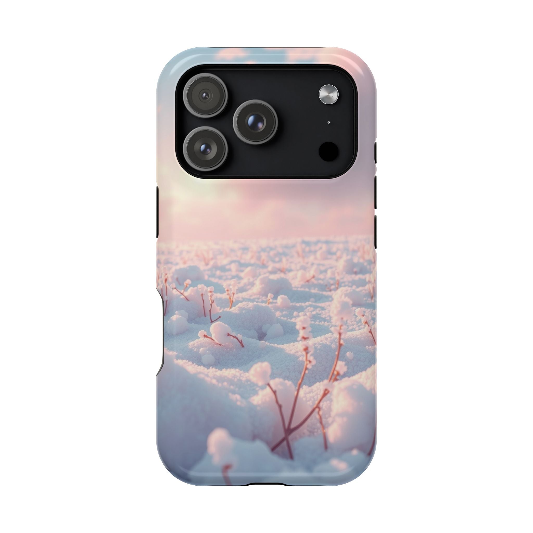 iPhone Snow Field Enchanted Art 13 Bold Modern Everyday Snap Case · iPhone Case