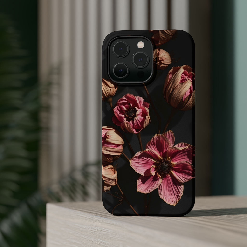 iPhone Dried Flower Flat Lay Electric Art Slim Snap Case · iPhone Case