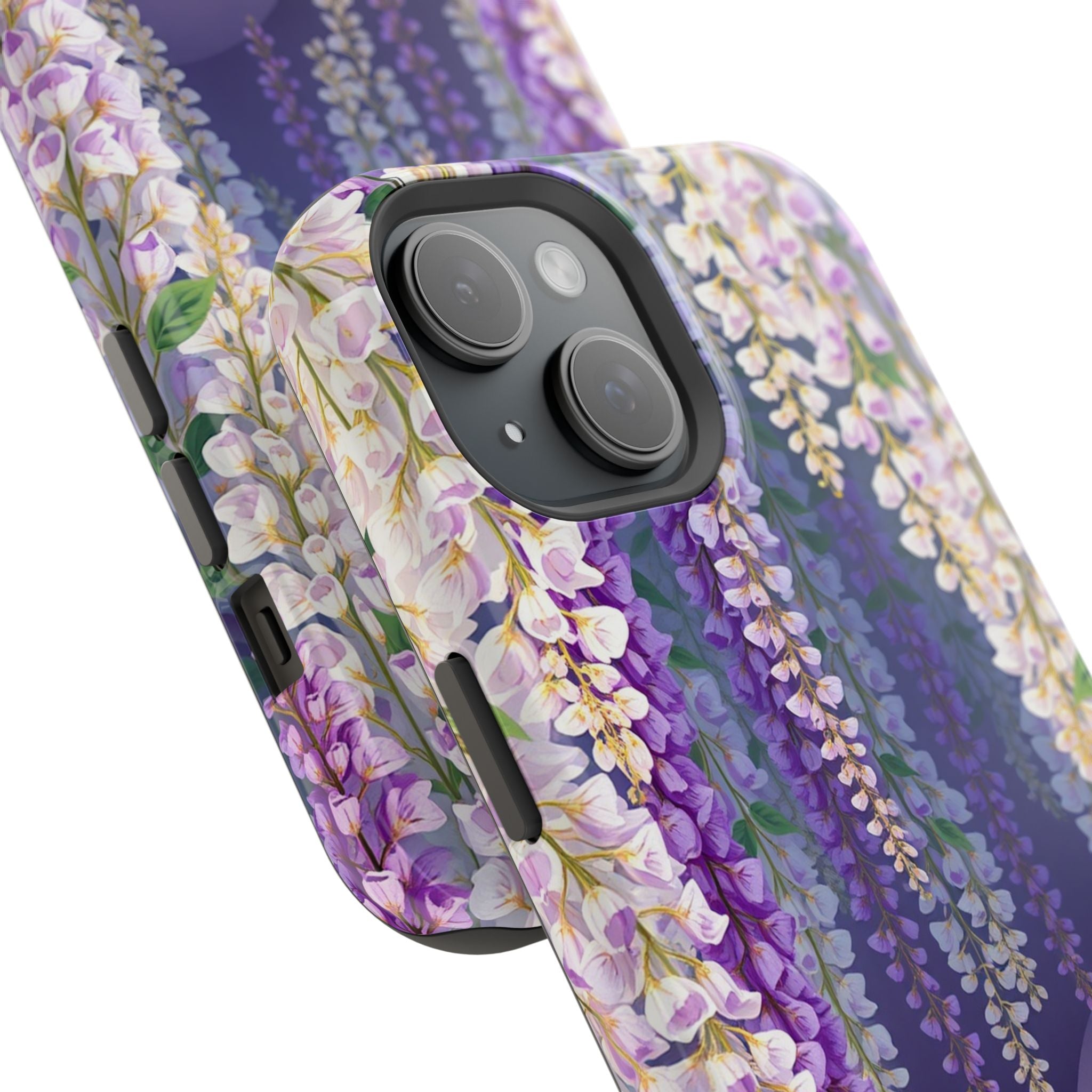 iPhone Mint And Blush Wisteria Cascade Slim Everyday Designer Case · iPhone Case
