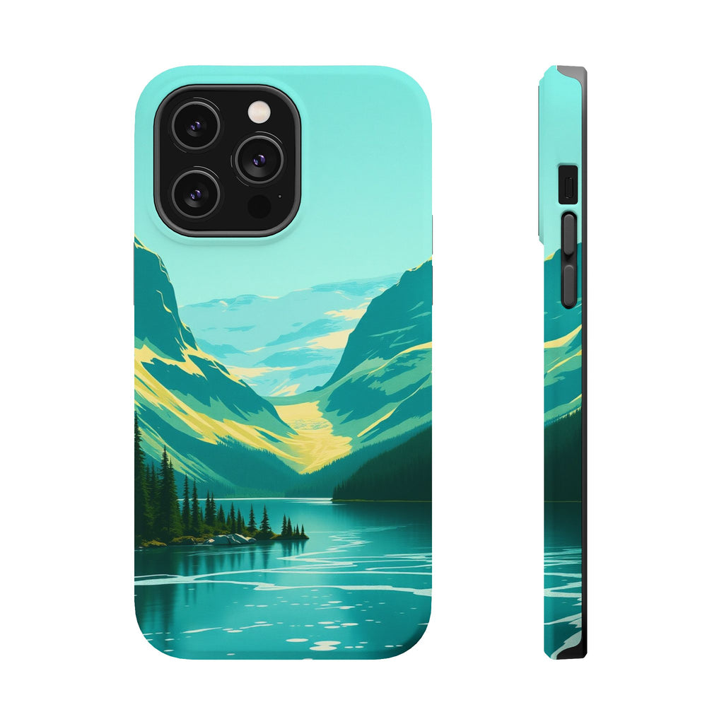 iPhone Radiant Glacier Lake Design Bold Modern Everyday Snap Case · iPhone Case