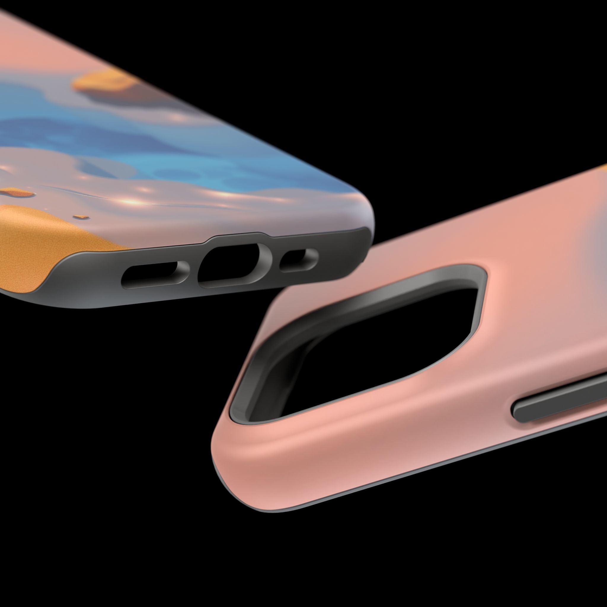 iPhone Burnt Orange And Sand Tidal Pool Slim Everyday iPhone Designer · iPhone C