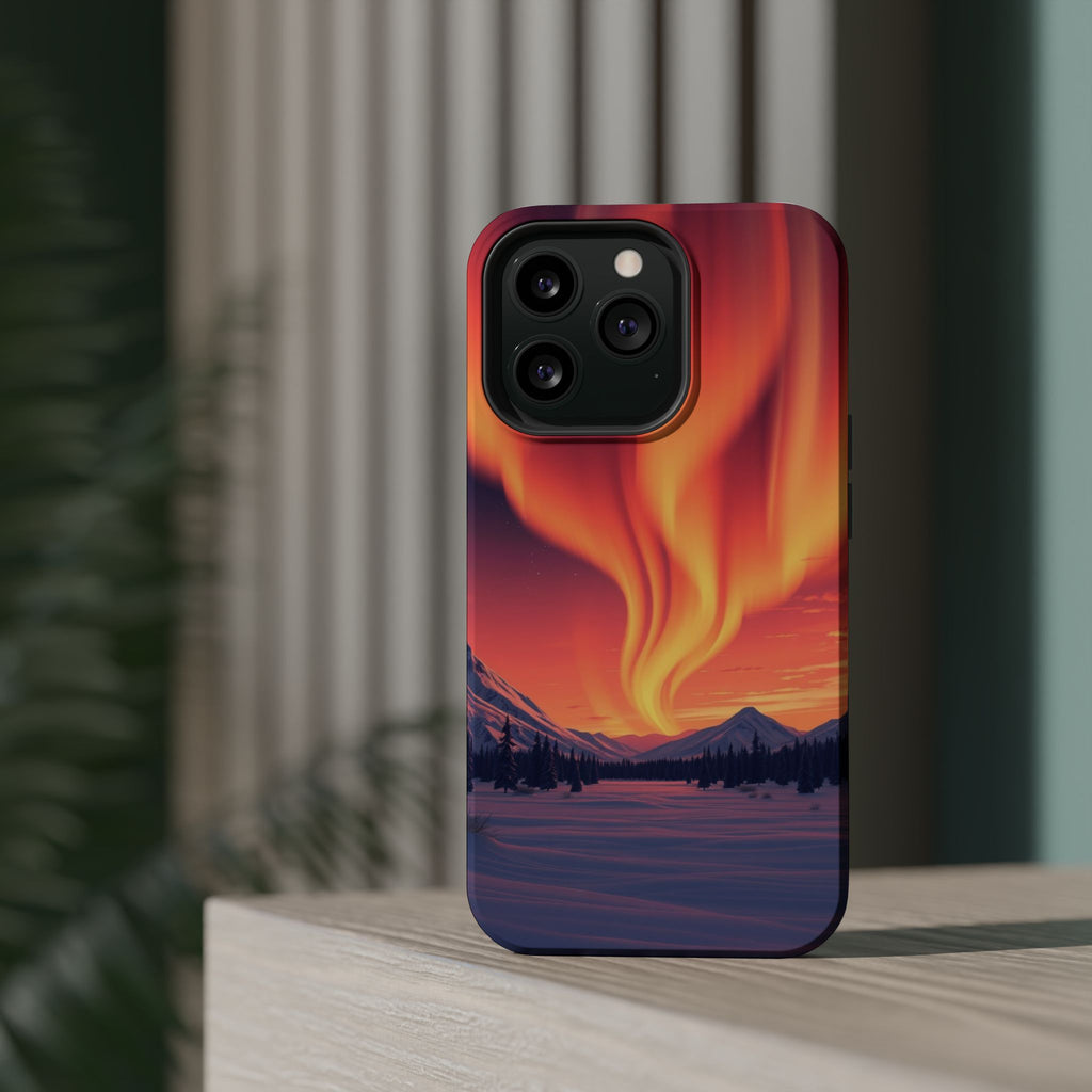 iPhone Sunset Amber And Peach Northern Lights Slim iPhone Everyday · iPhone Case