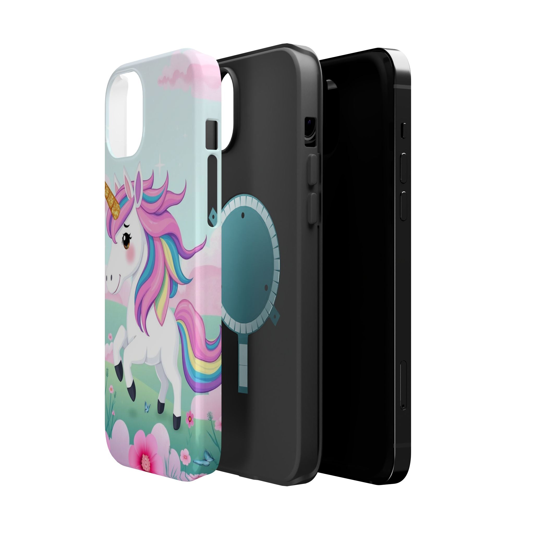 iPhone Rainbow Unicorn Kids Fun Soft iPhone Phone Case Gift Finish · iPhone Case
