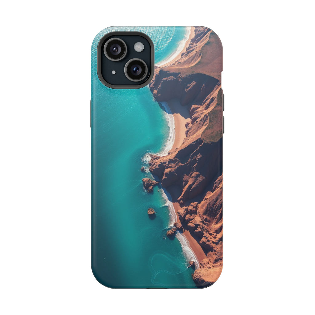 iPhone Shoreline Aerial Abstract Geometric Slim iPhone Everyday · iPhone Case