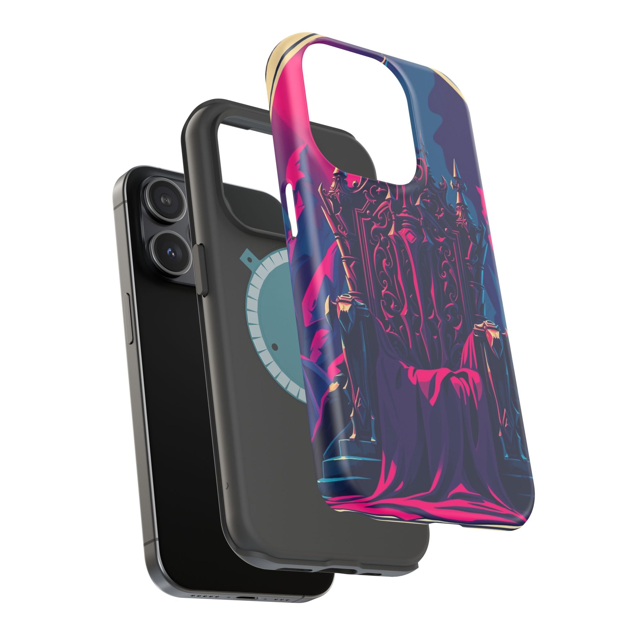 iPhone Lich King Throne Vintage Retro Poster Slim Everyday Designer Case · iPhon