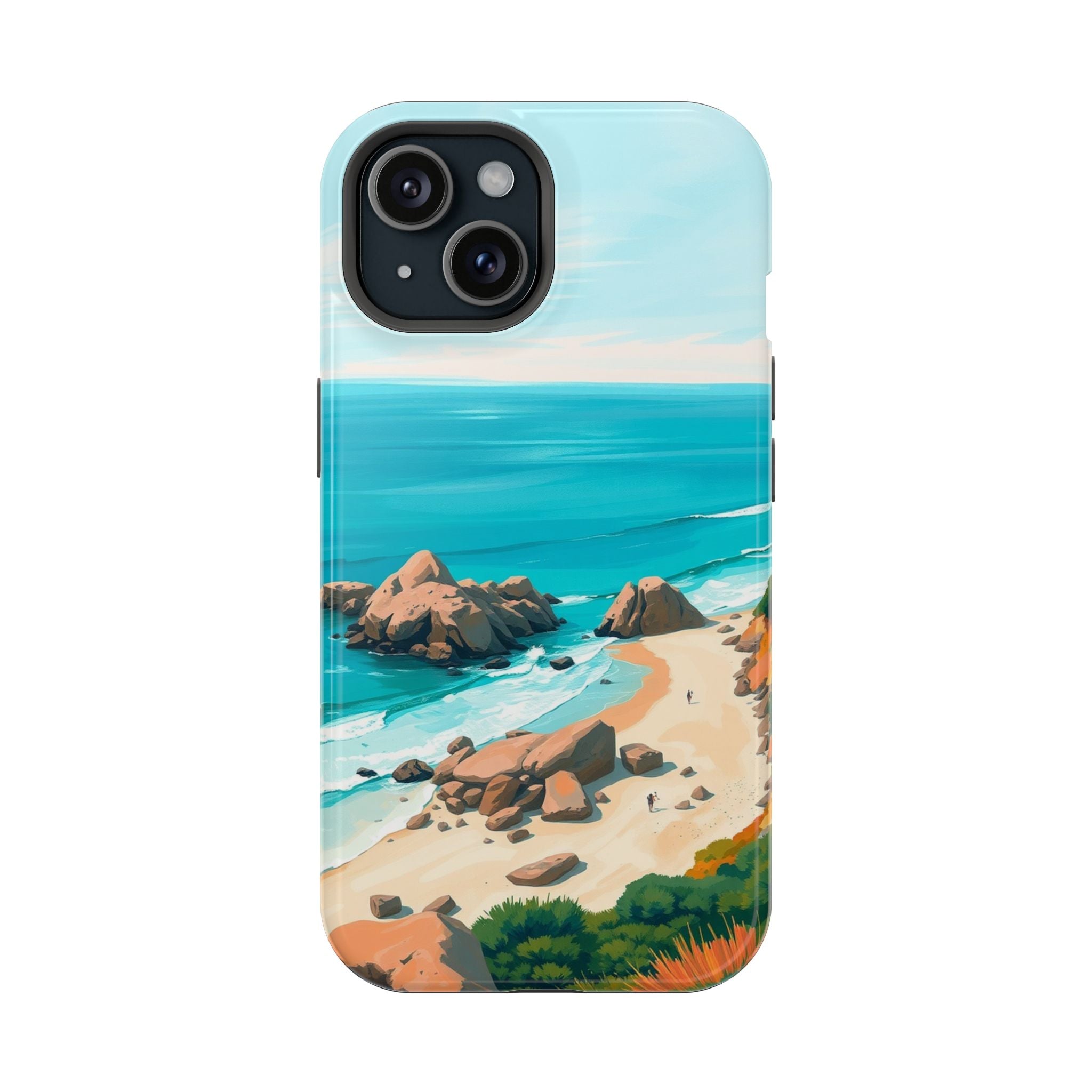 iPhone Pebble Beach Cinematic Art Bold Modern Everyday Snap Case · iPhone Case