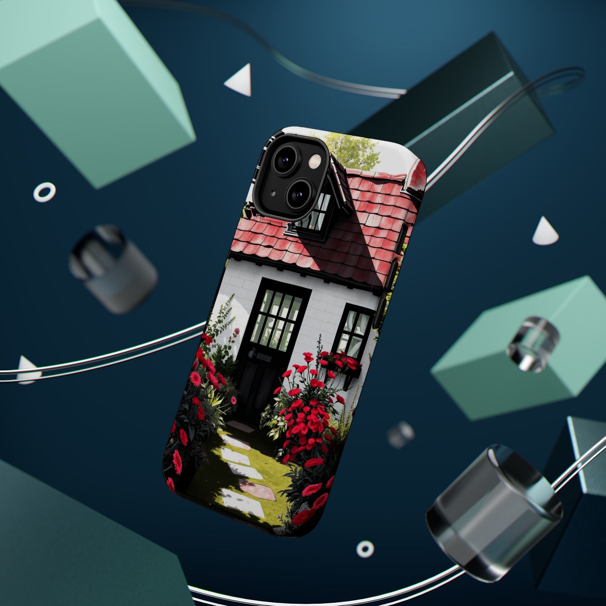 iPhone Cottage Garden Vibrant Watercolor Slim Snap Case · iPhone Case
