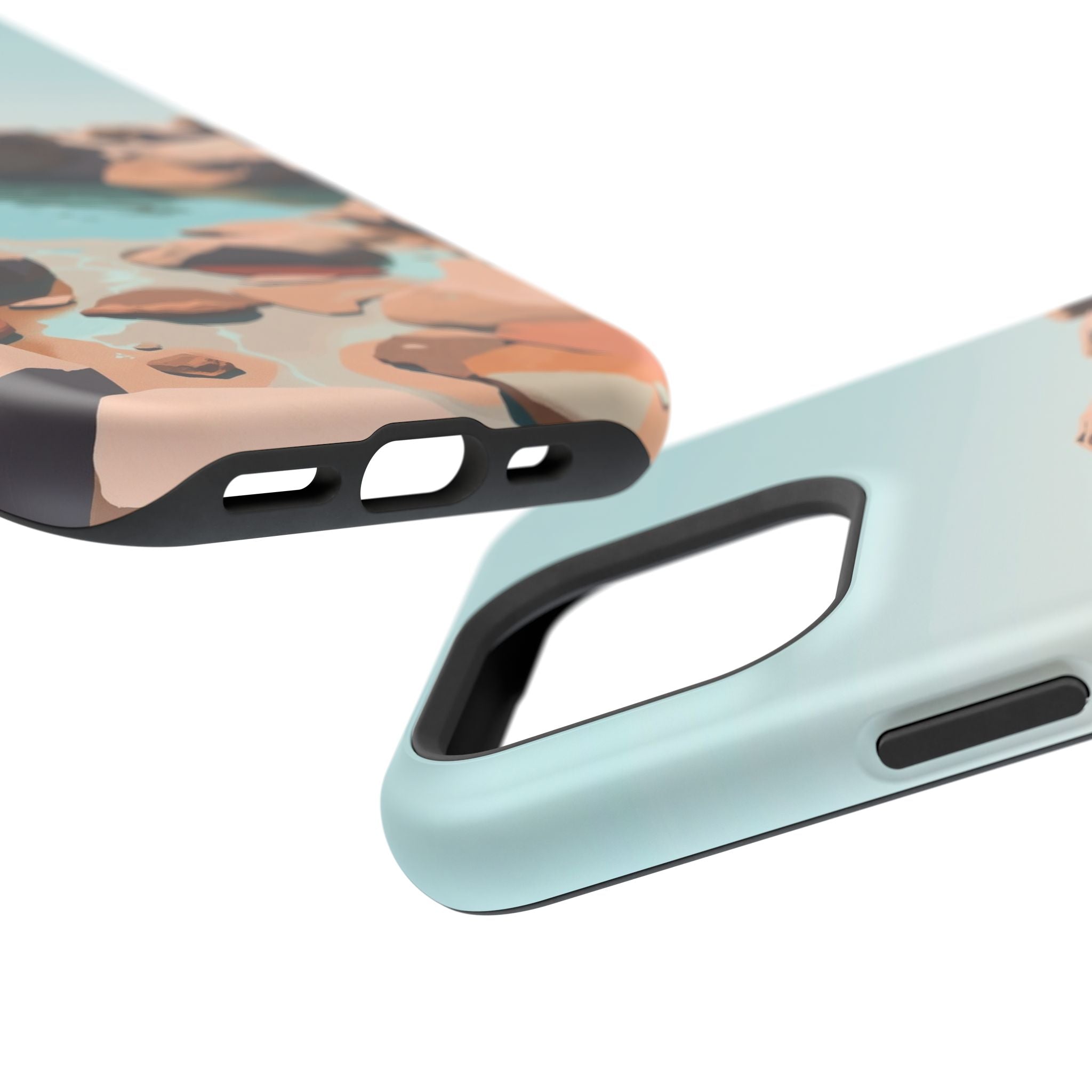 iPhone Tidal Pool Oil Painting Impressionist Slim iPhone Everyday · iPhone Case