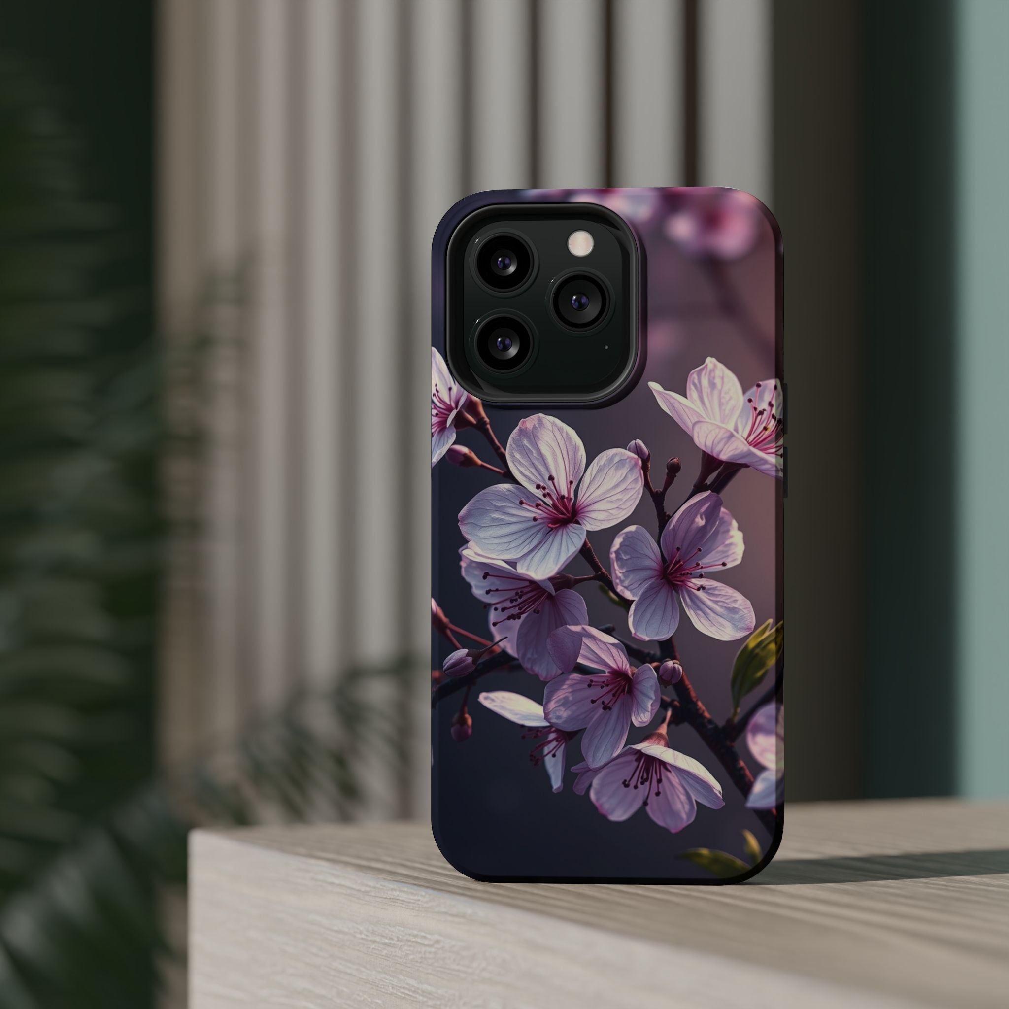 iPhone Cherry Blossom Enchanted Art Artistic Everyday Cas Slim Snap Case · iPhon
