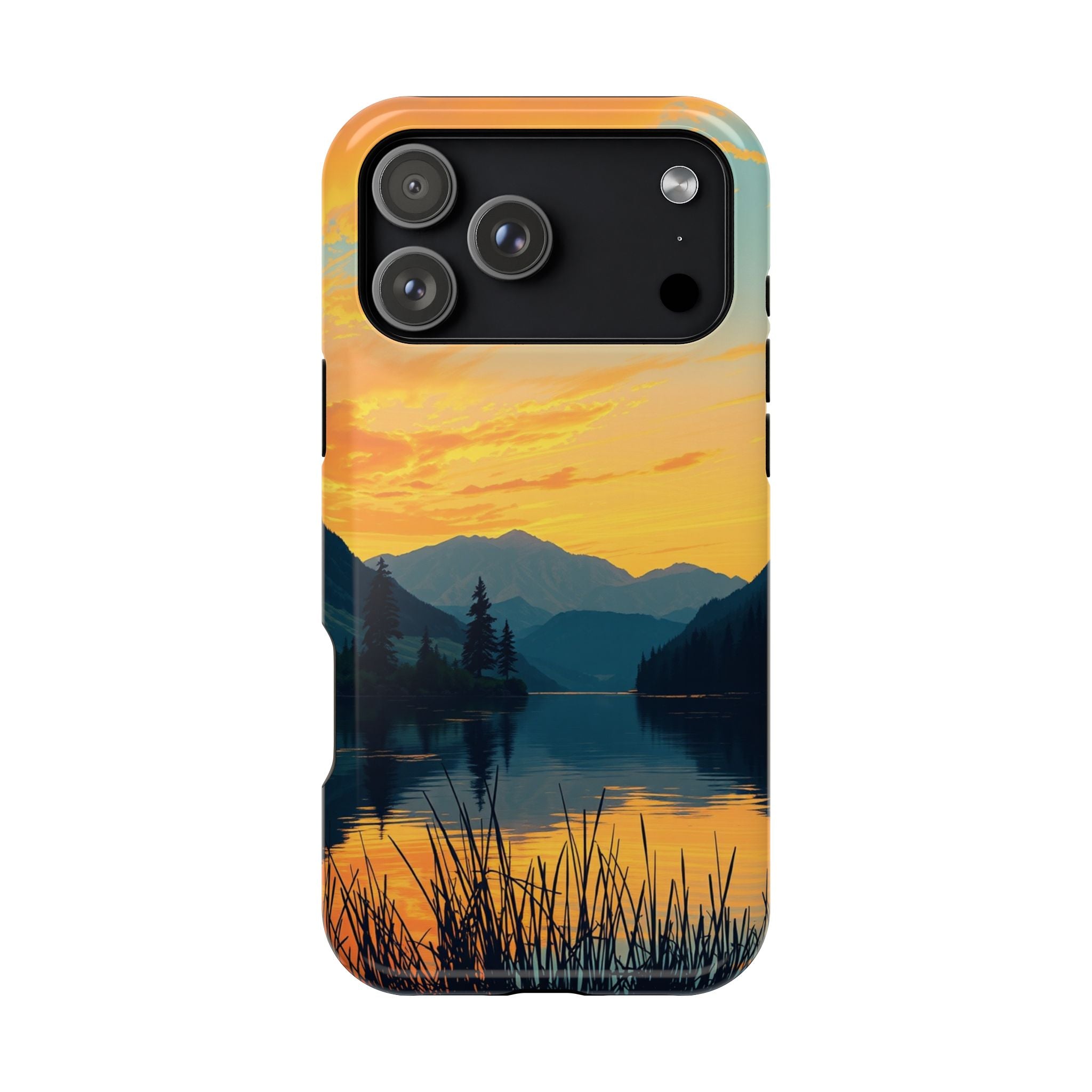 iPhone Lake at Twilight Oil Painting Impressionist iPhone Artistic · iPhone Case