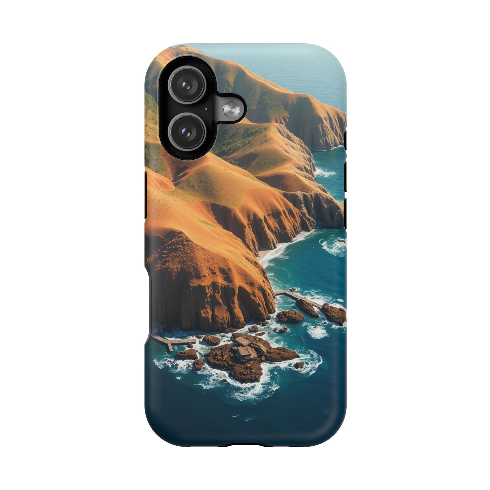 iPhone Mustard And Rust Hibiscus Coast Slim Everyday Designer Case · iPhone Case
