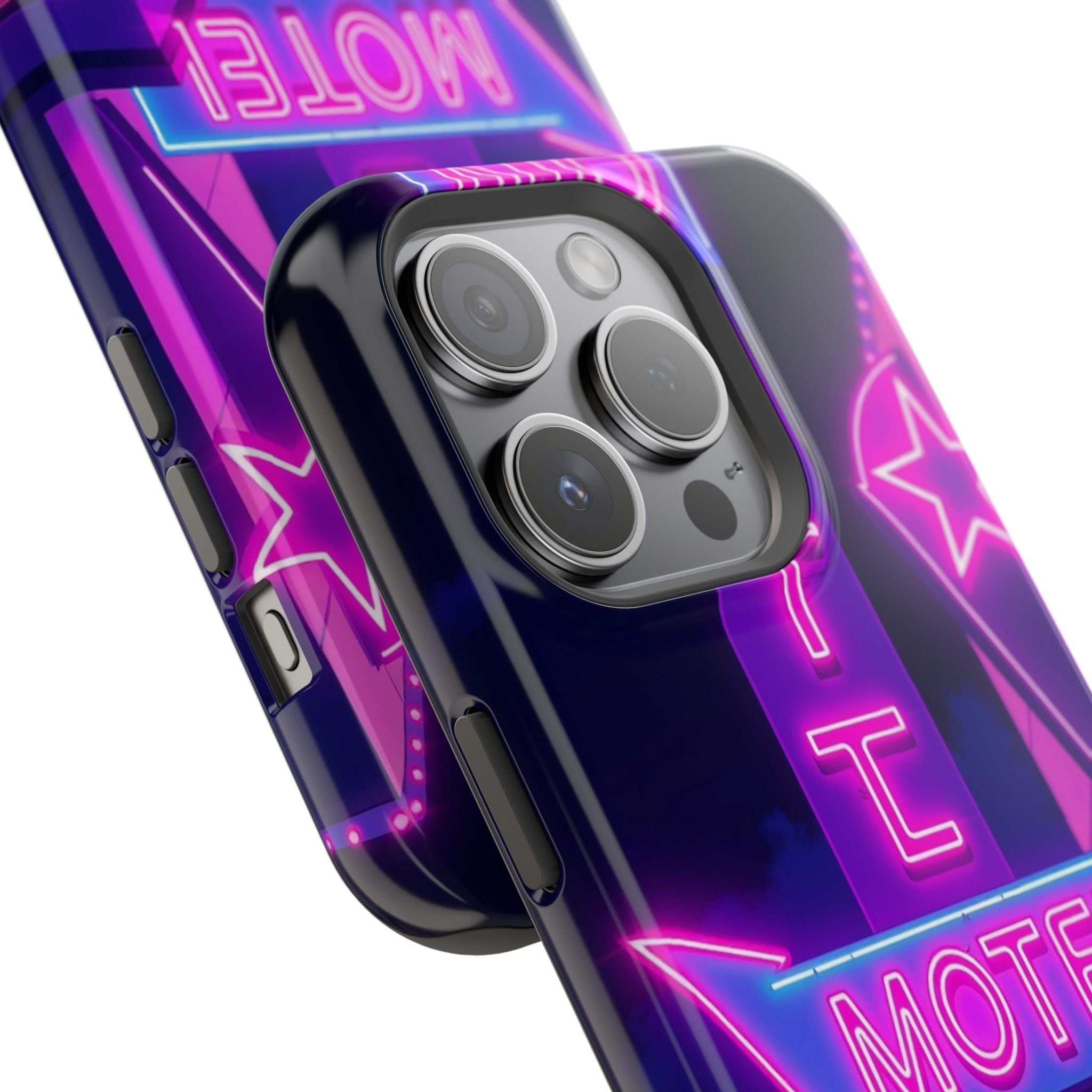 iPhone Neon Sign Motel Enchanted Art Slim Everyday Designer Case · iPhone Case