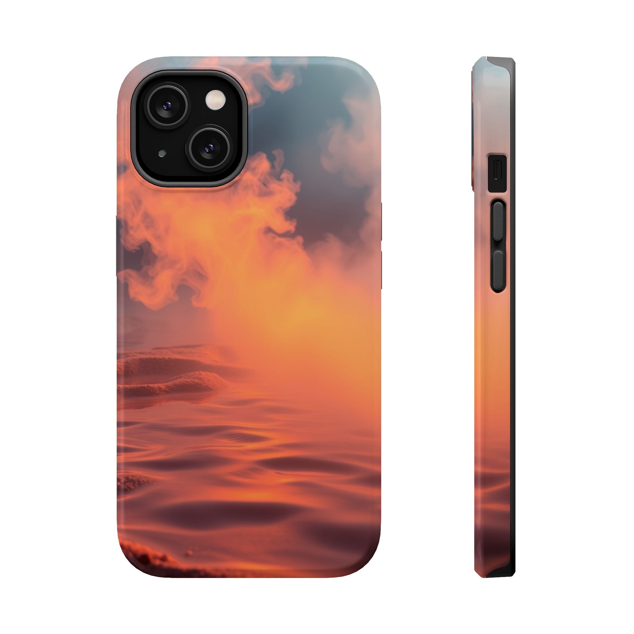 iPhone Burnt Orange And Sand Hot Spring Steam Slim iPhone Everyday · iPhone Case