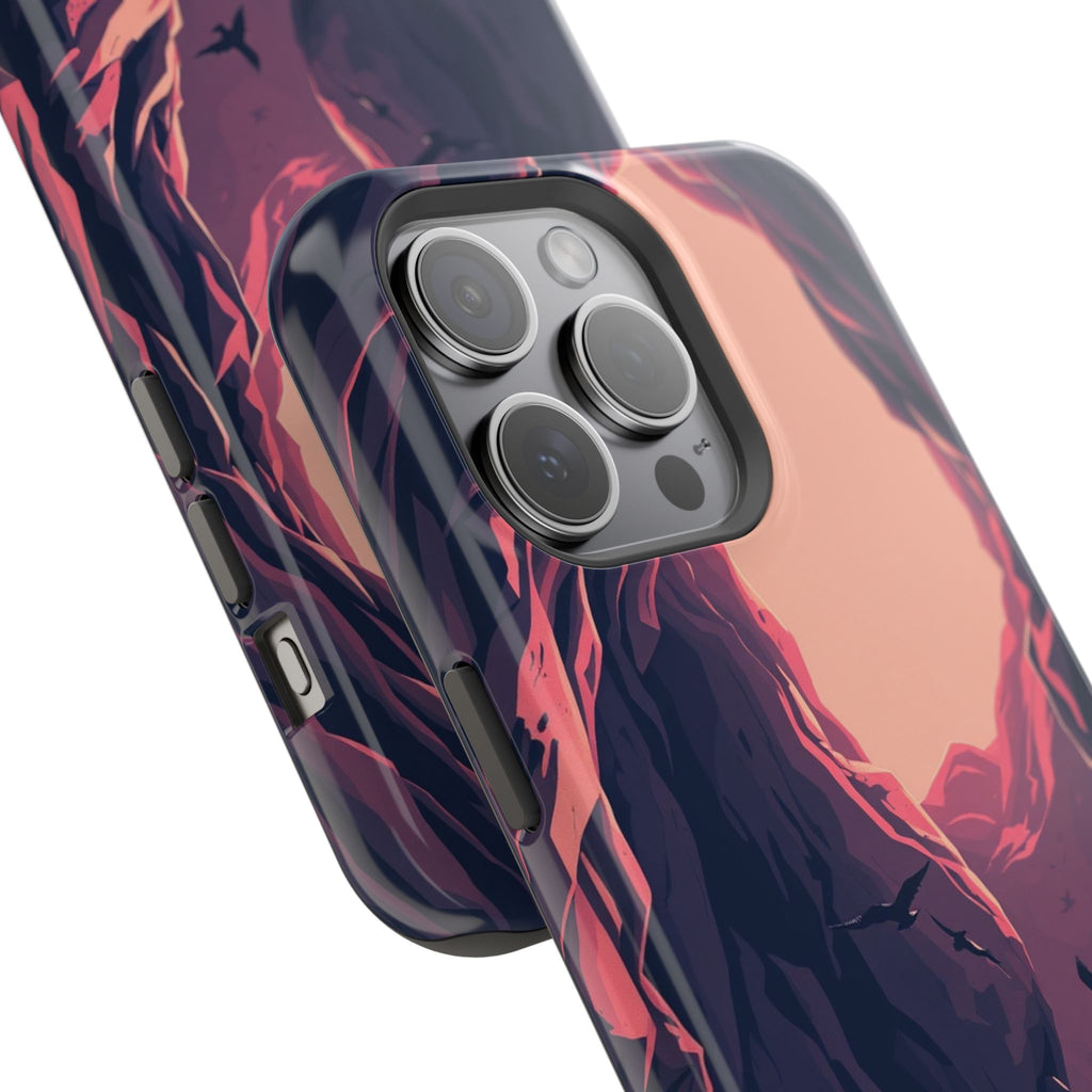 iPhone Rose Pink And Cream Dark Crystal Cave Slim Everyday Designer Case · iPhon