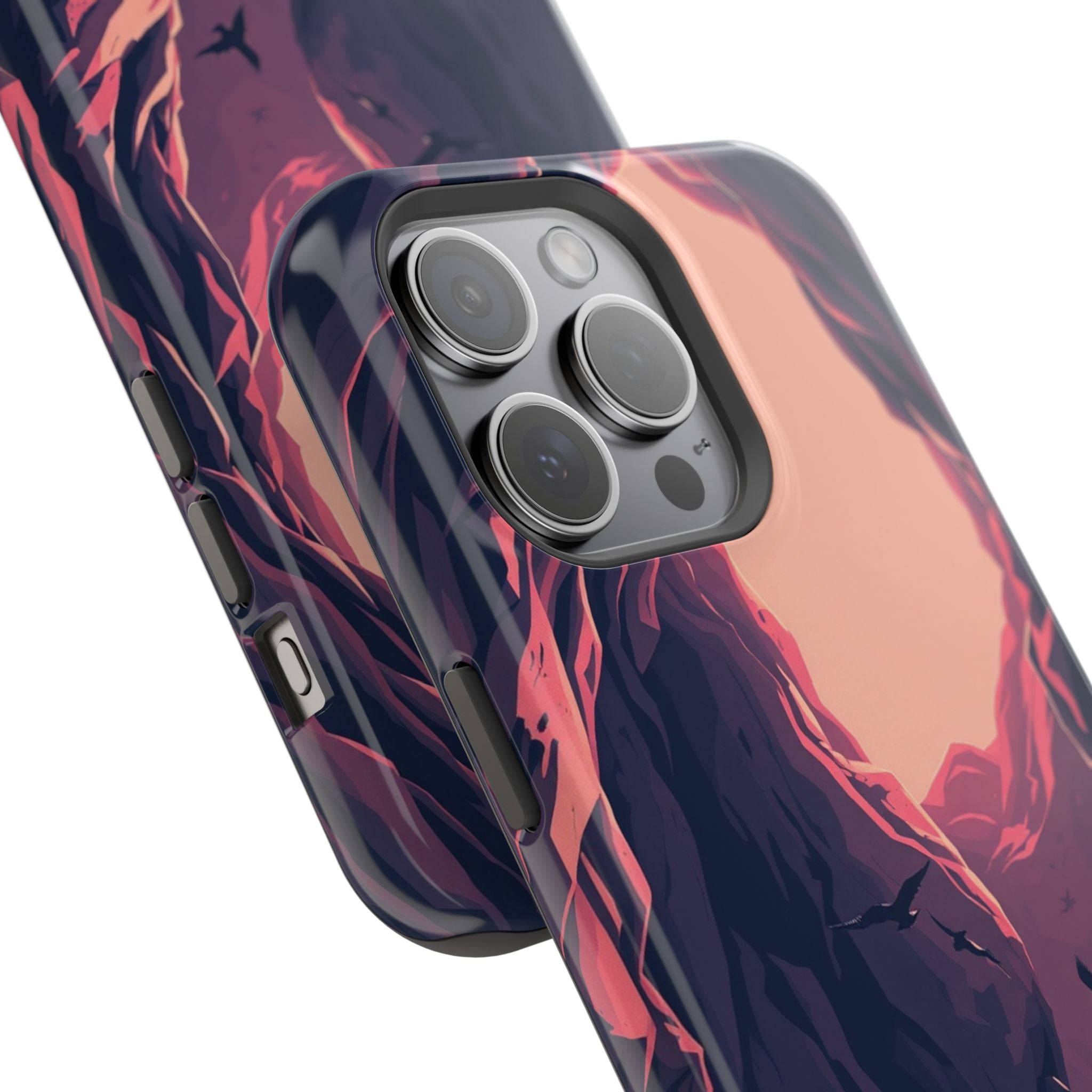 iPhone Rose Pink And Cream Dark Crystal Cave Slim Everyday Designer Case · iPhon