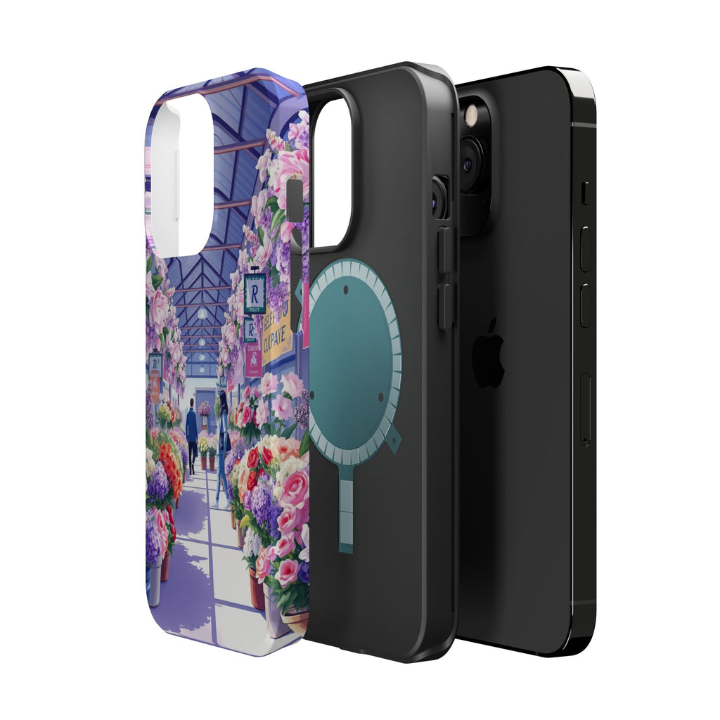 iPhone Flower Market Cinematic Art Clean Minimal Snap Cas Slim Snap Case · iPhon