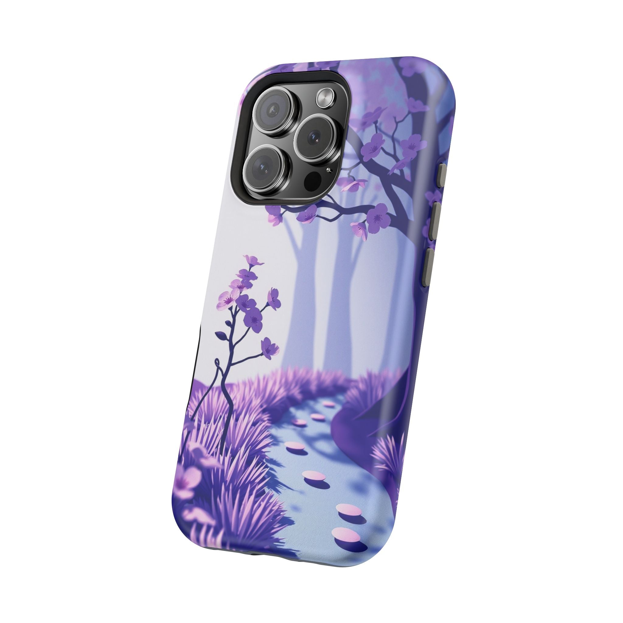 iPhone Blossom Trail Paper Cut Art Bold Modern Everyday Snap Case · iPhone Case