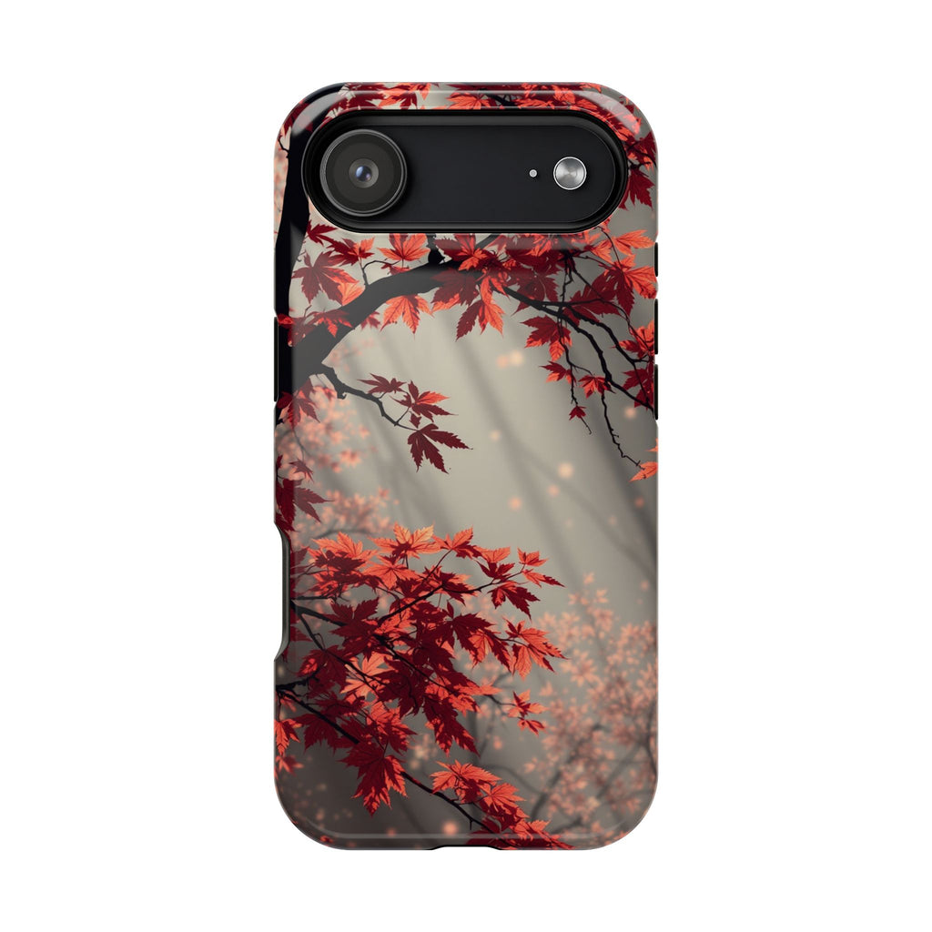 iPhone Charcoal And Copper Autumn Maple Slim Everyday iPhone 17 · iPhone Case
