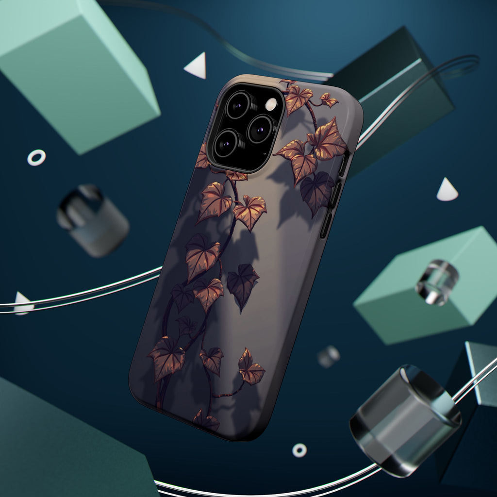 iPhone Charcoal And Copper Art Nouveau Vine Soft iPhone 13 Finish · iPhone Case
