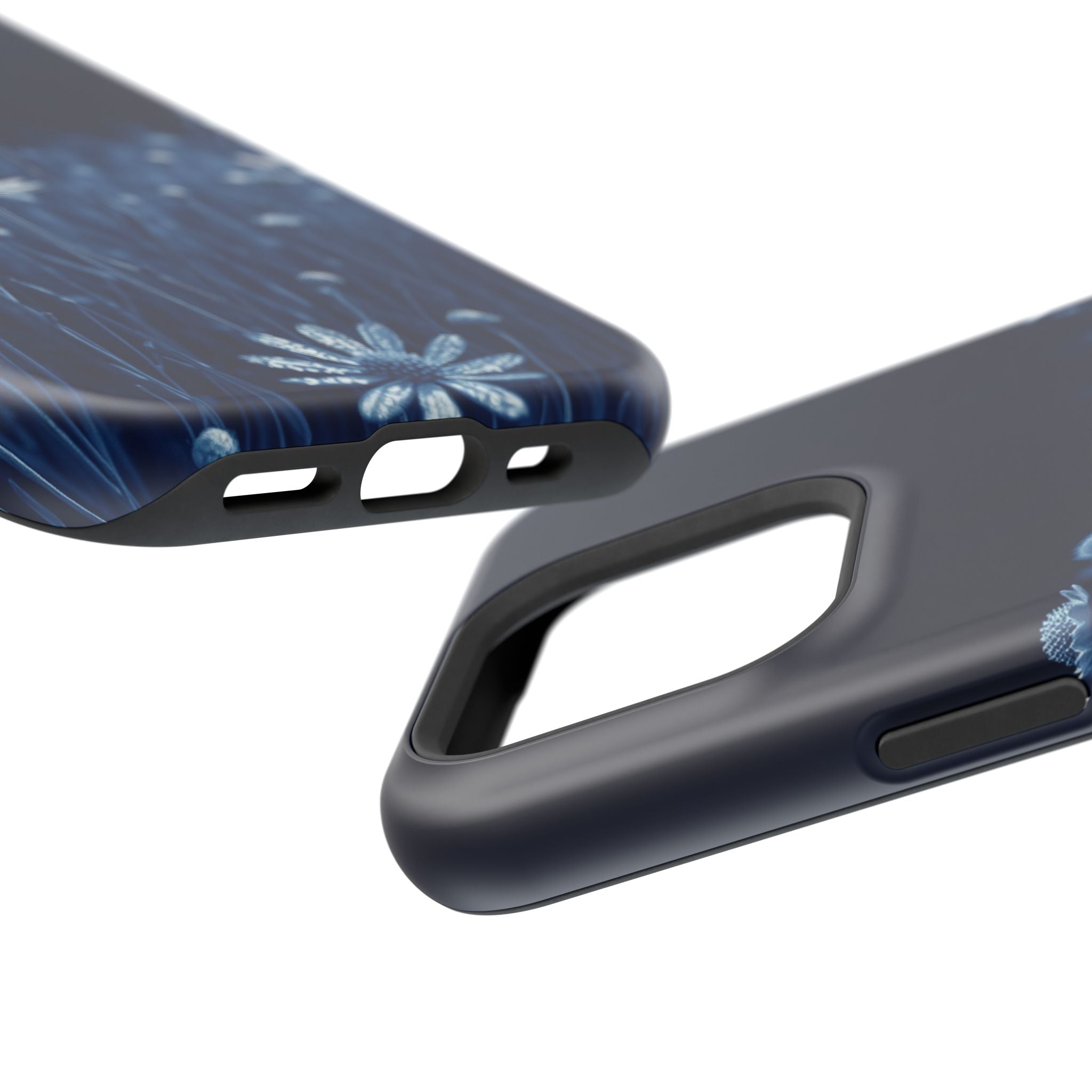 iPhone Midnight Blue And Silver Wildflower Field Clean iPhone Minimal · iPhone C