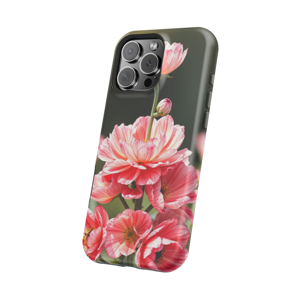 iPhone Ranunculus Stack Vibrant Watercolor Slim Snap Case · iPhone Case
