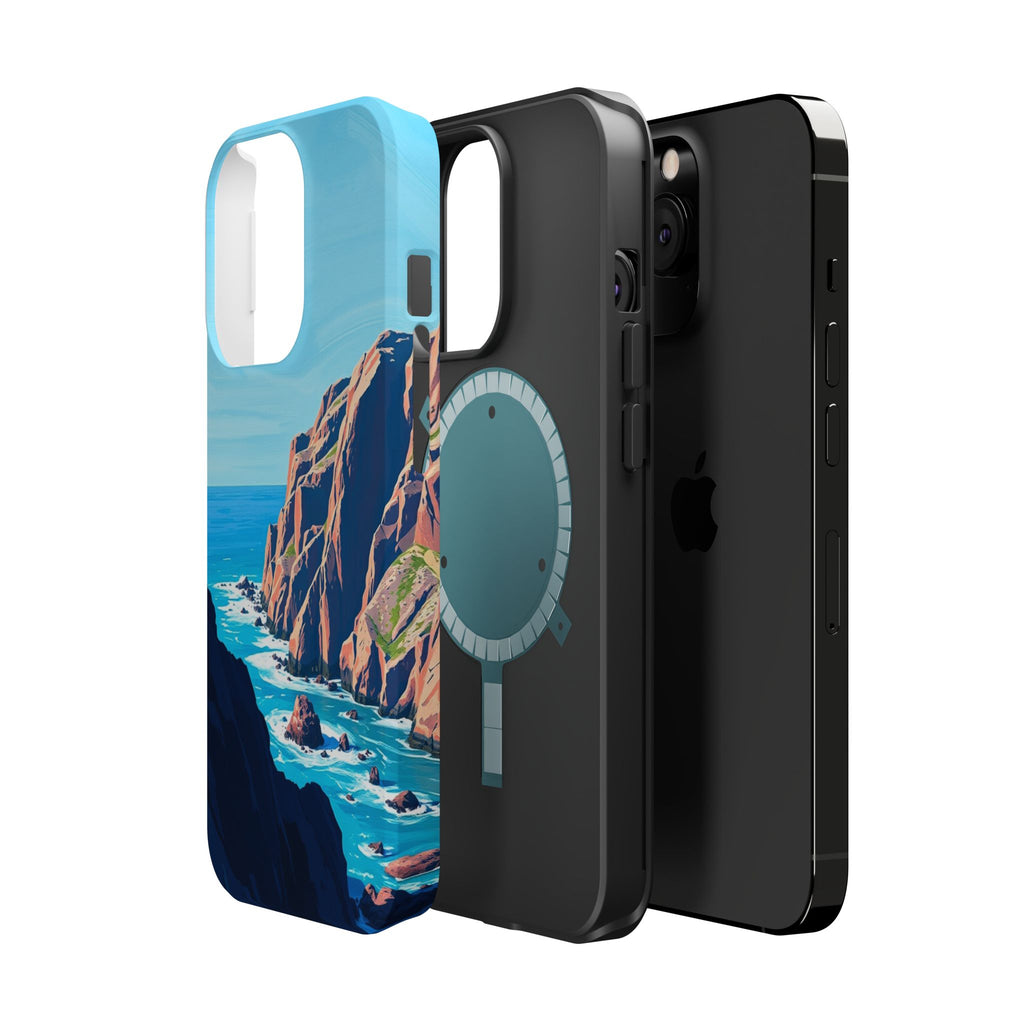 iPhone Rocky Coastline Oil Painting Impressionist iPhone Clean Minimal · iPhone