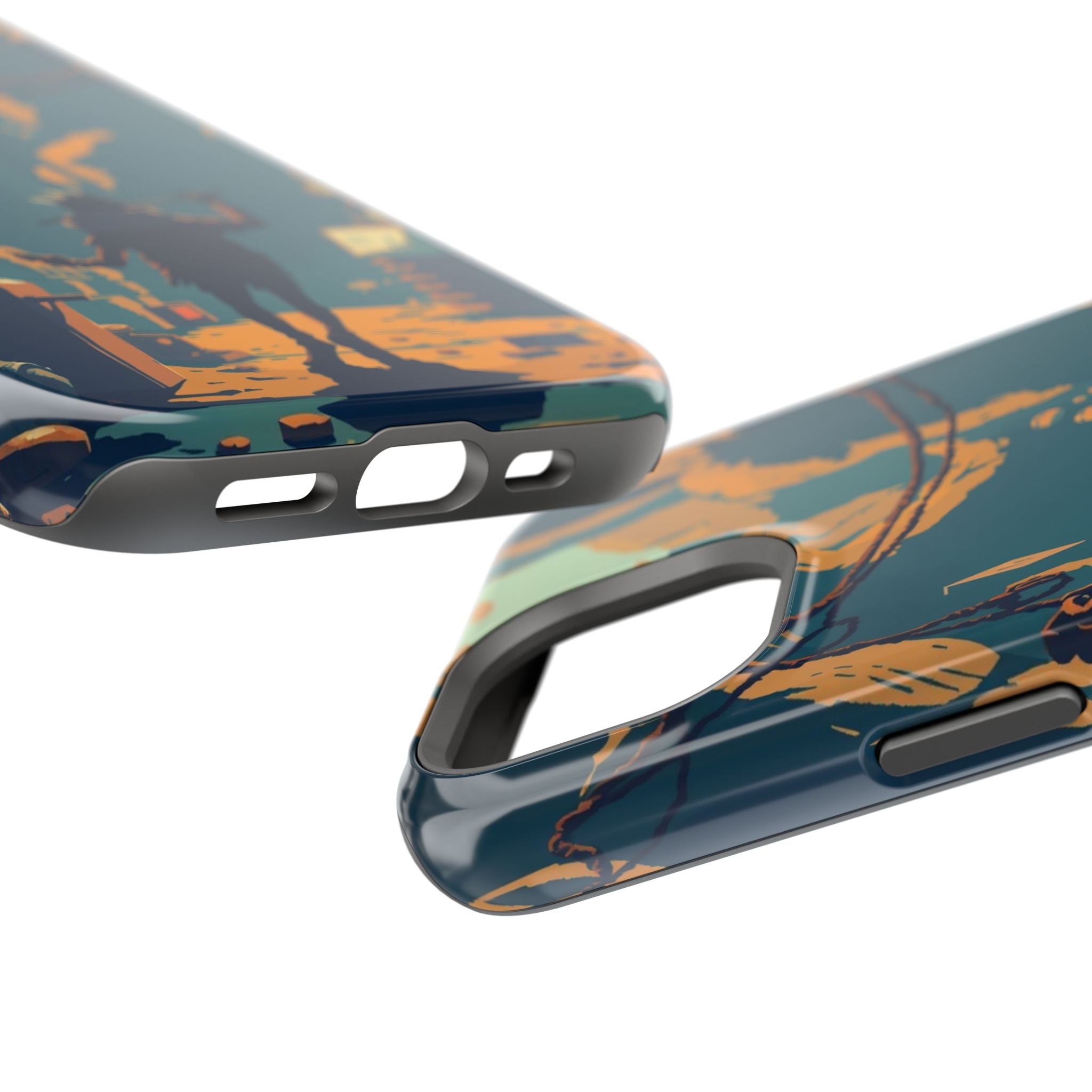 iPhone Mustard And Rust Unhinged in a Cute Way Soft Finish Everyday Case · iPhon