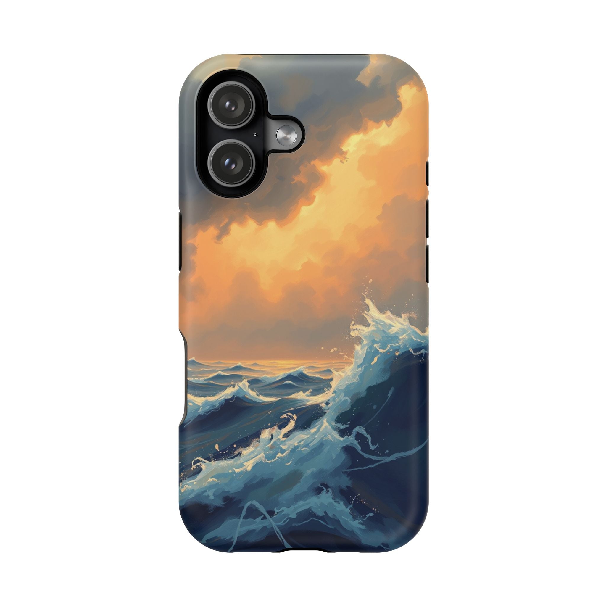 iPhone Sunset Amber And Peach Storm at Sea Slim iPhone Everyday · iPhone Case