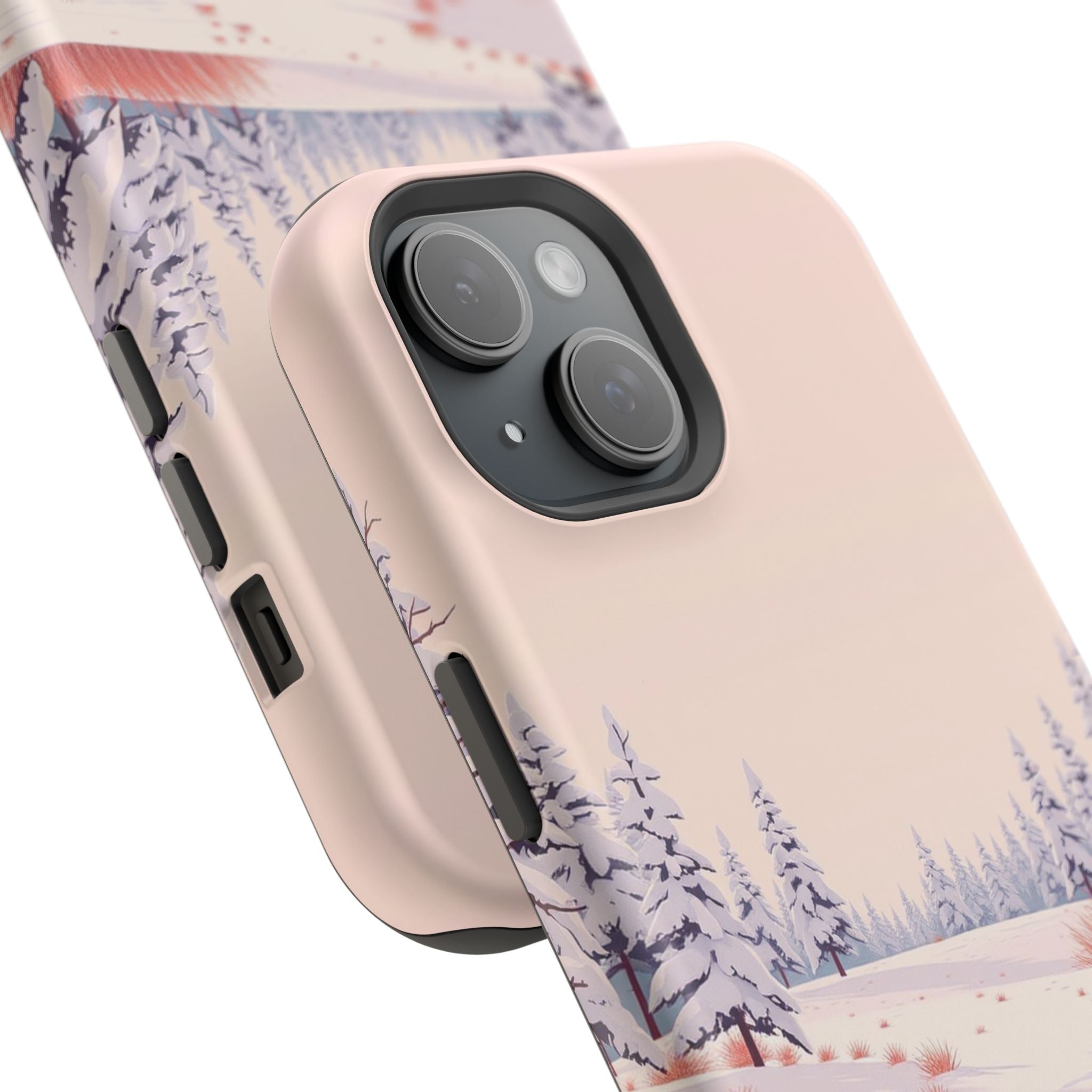 iPhone Snow Field Vintage Retro Poster Slim Everyday Designer Case · iPhone Case