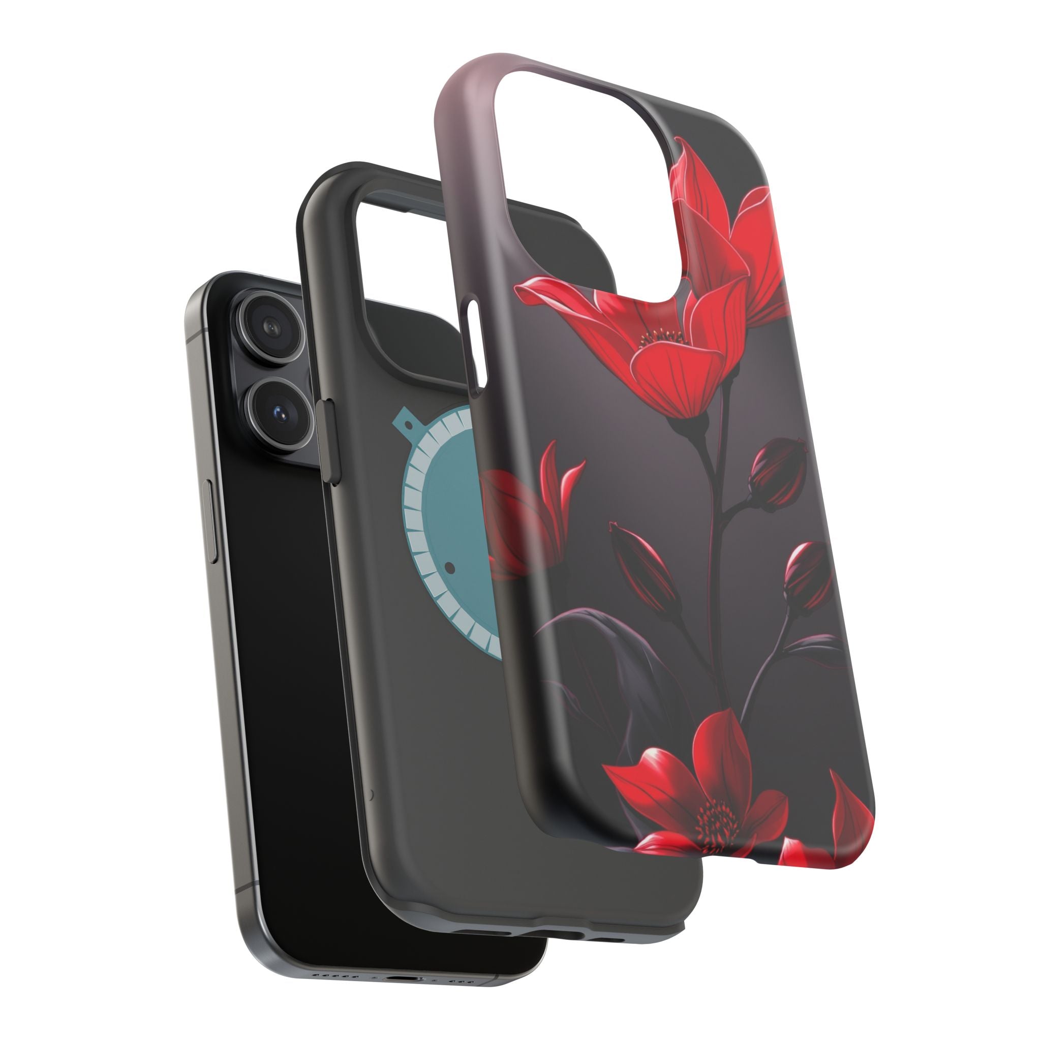 iPhone Dreamy Neon Floral Design Bold Modern Everyday Snap Case · iPhone Case