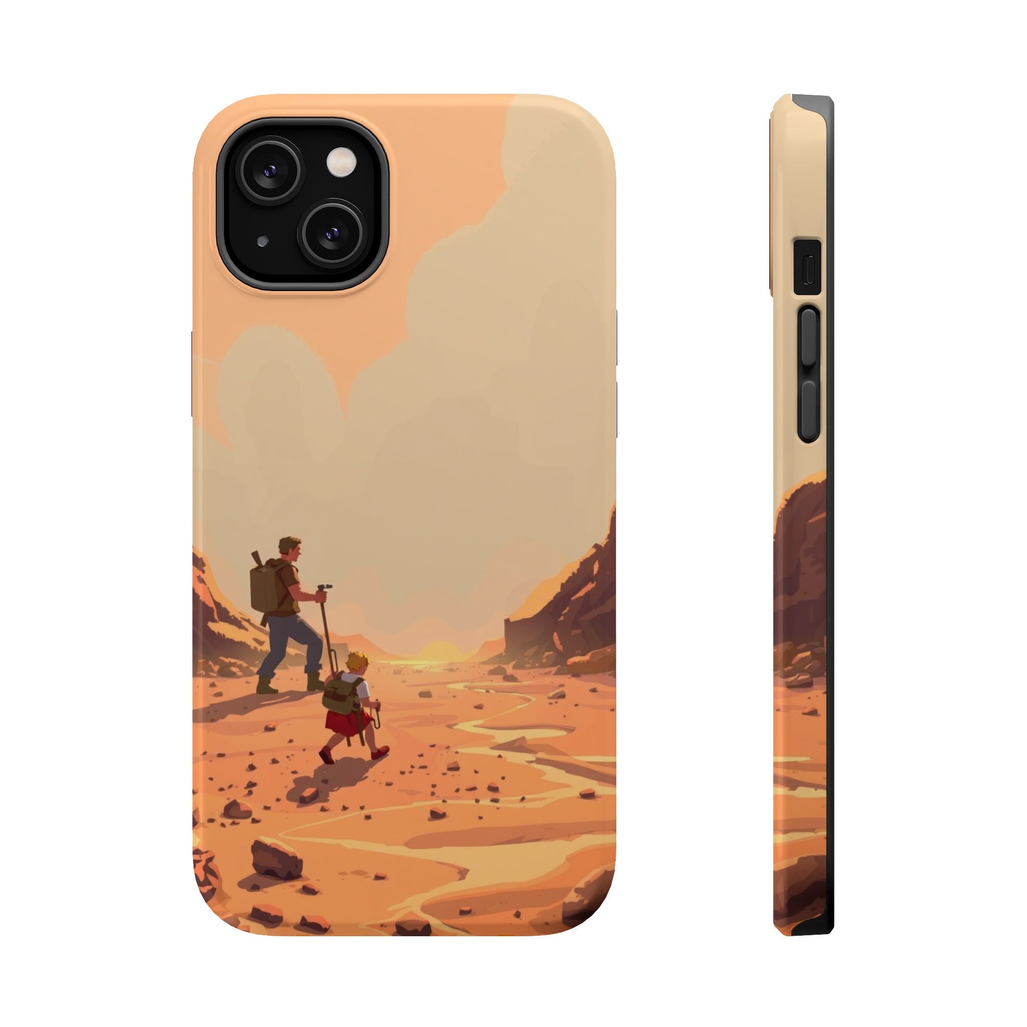 iPhone Burnt Orange And Sand Barely Surviving Slim Everyday Designer Case · iPho