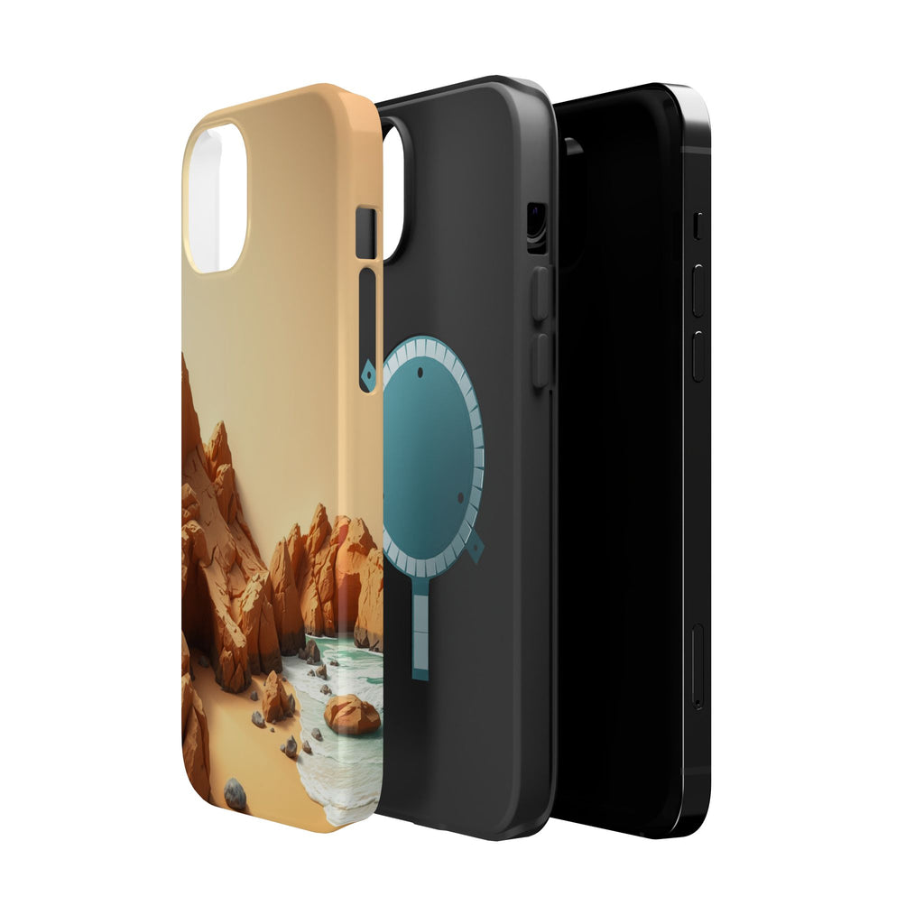 iPhone Serene Rocky Coastline Design Slim Everyday Designer Case · iPhone Case