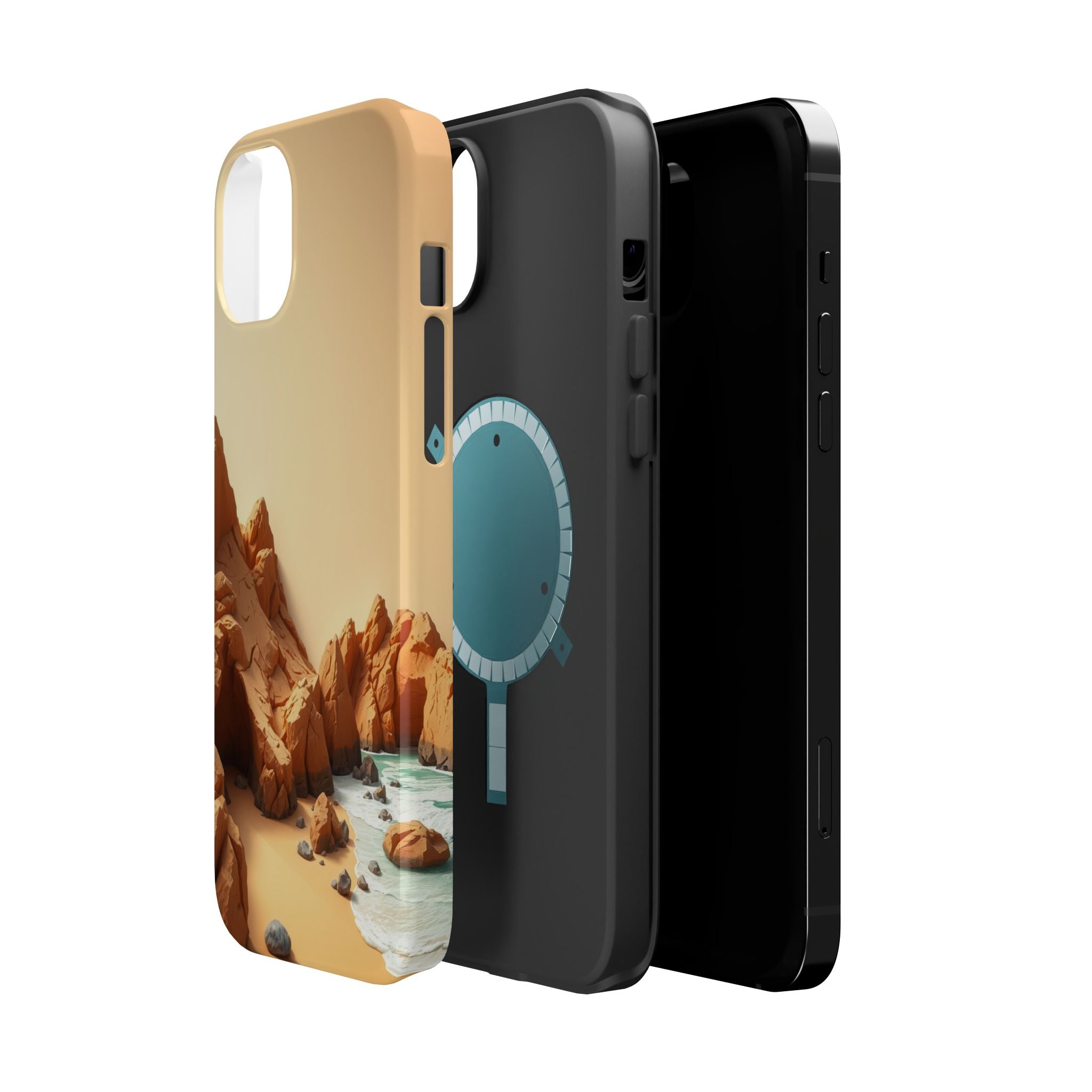 iPhone Serene Rocky Coastline Design Slim Everyday Designer Case · iPhone Case