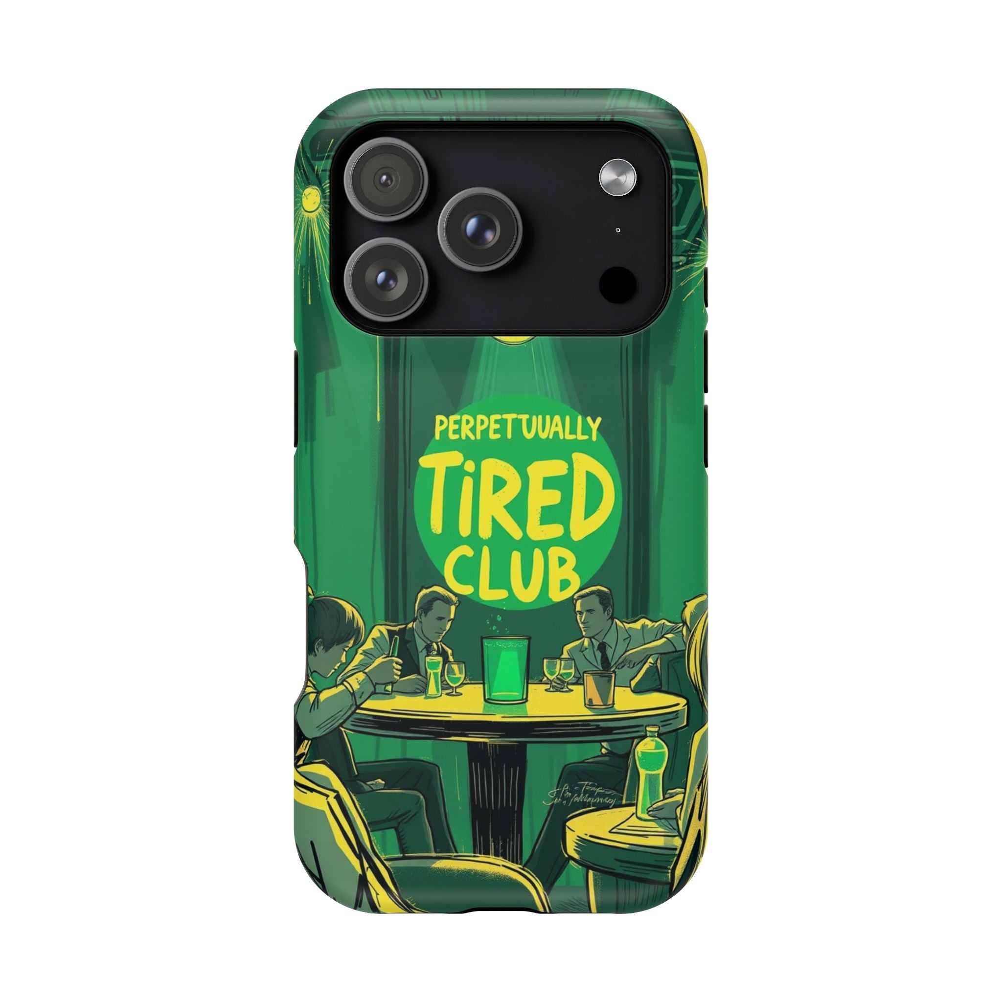 iPhone Radiant Perpetually Tired Club Design Slim Everyday Designer Case · iPhon