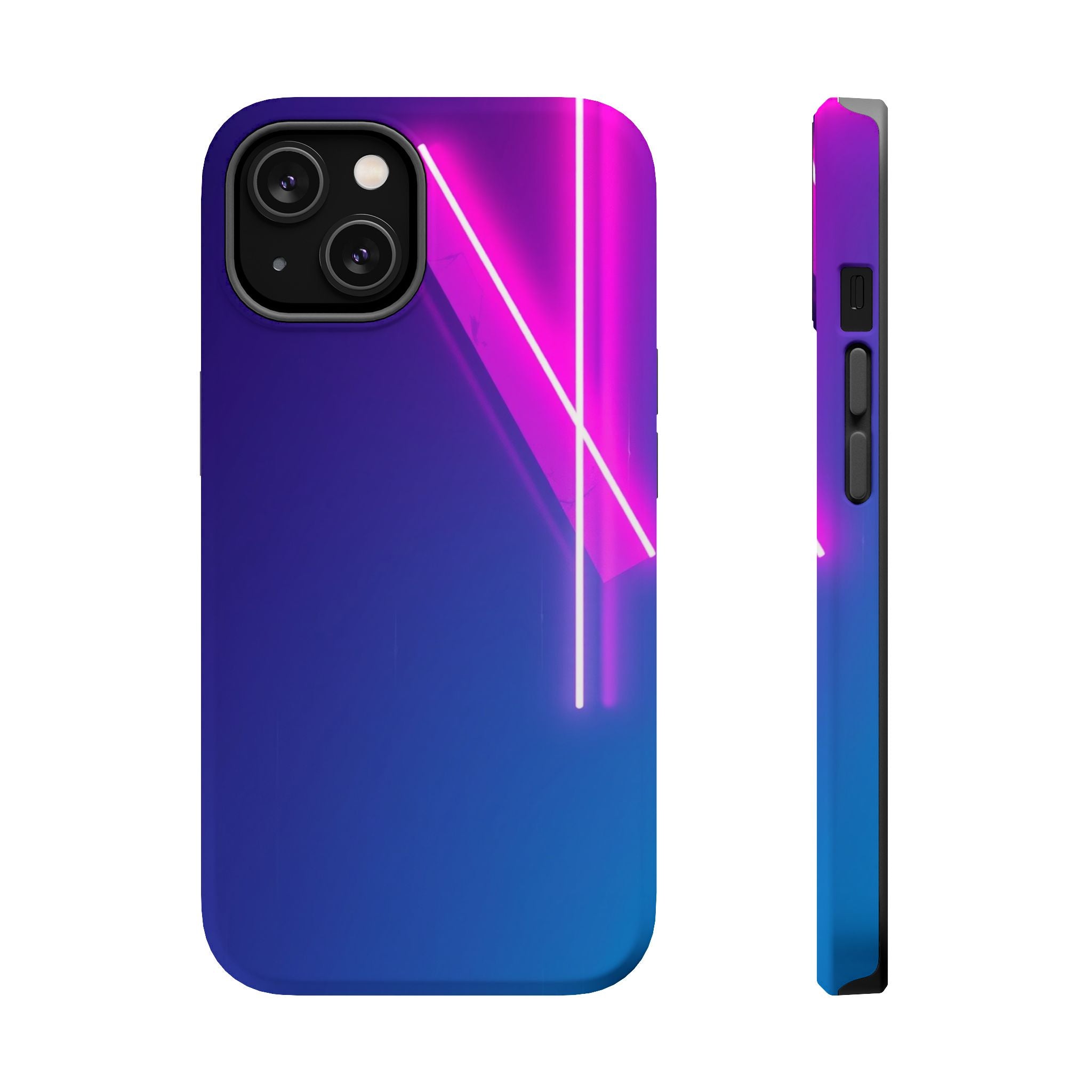 iPhone 1990s Geometric Neon Electric Art Slim Everyday Designer Case · iPhone Ca