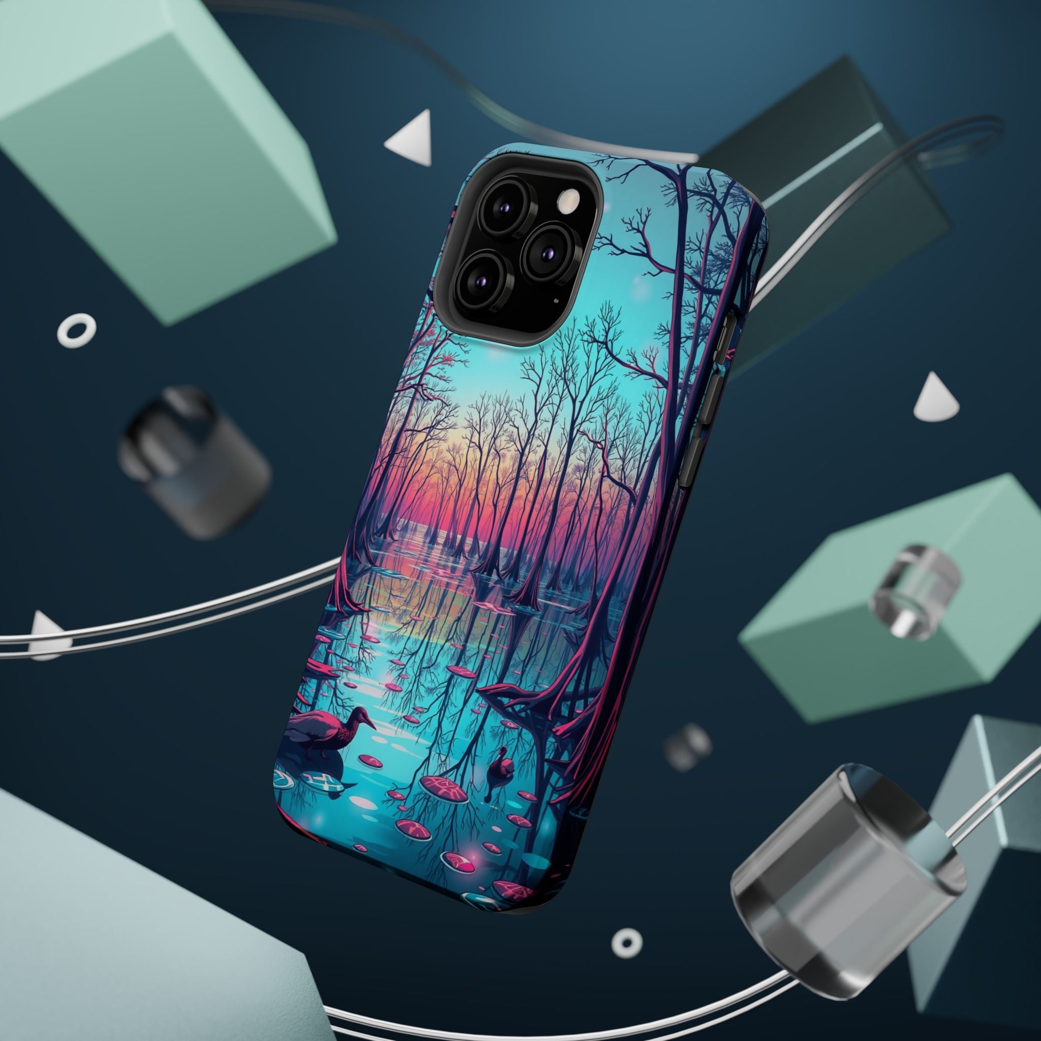 iPhone Cypress Swamp Holographic Iridescent Slim iPhone Everyday · iPhone Case