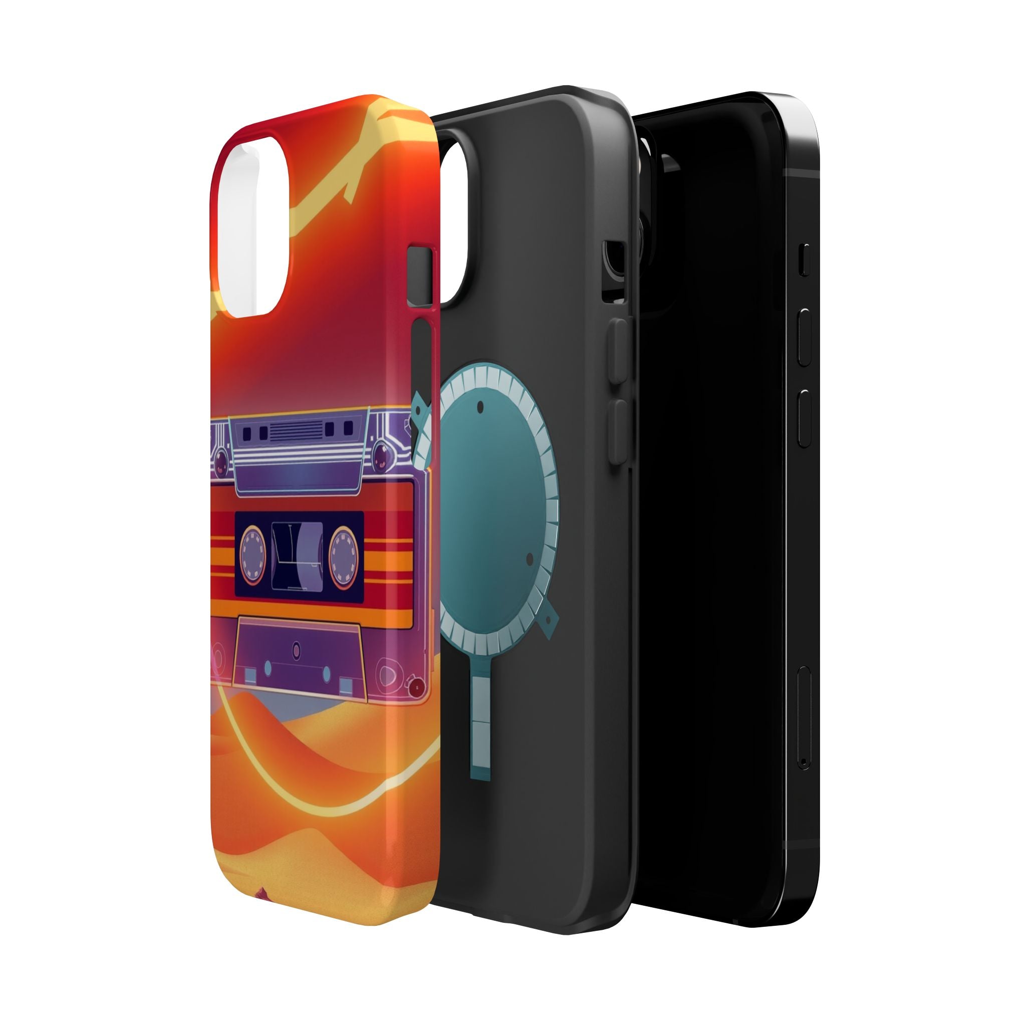 iPhone Cassette Tape Rewind Bold Art Slim Everyday Designer Case · iPhone Case