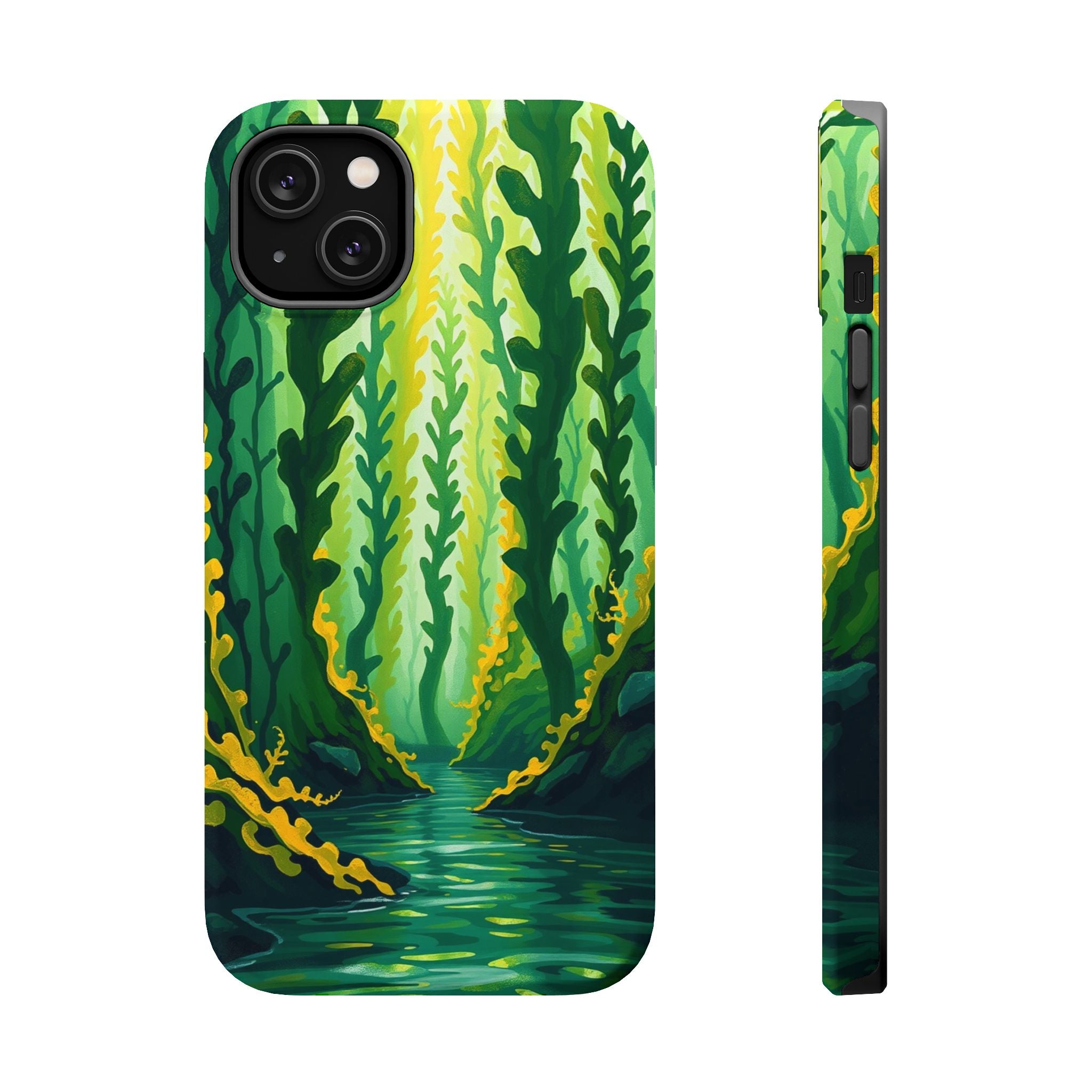 iPhone Kelp Forest Oil Painting Impressionist Slim iPhone Everyday · iPhone Case