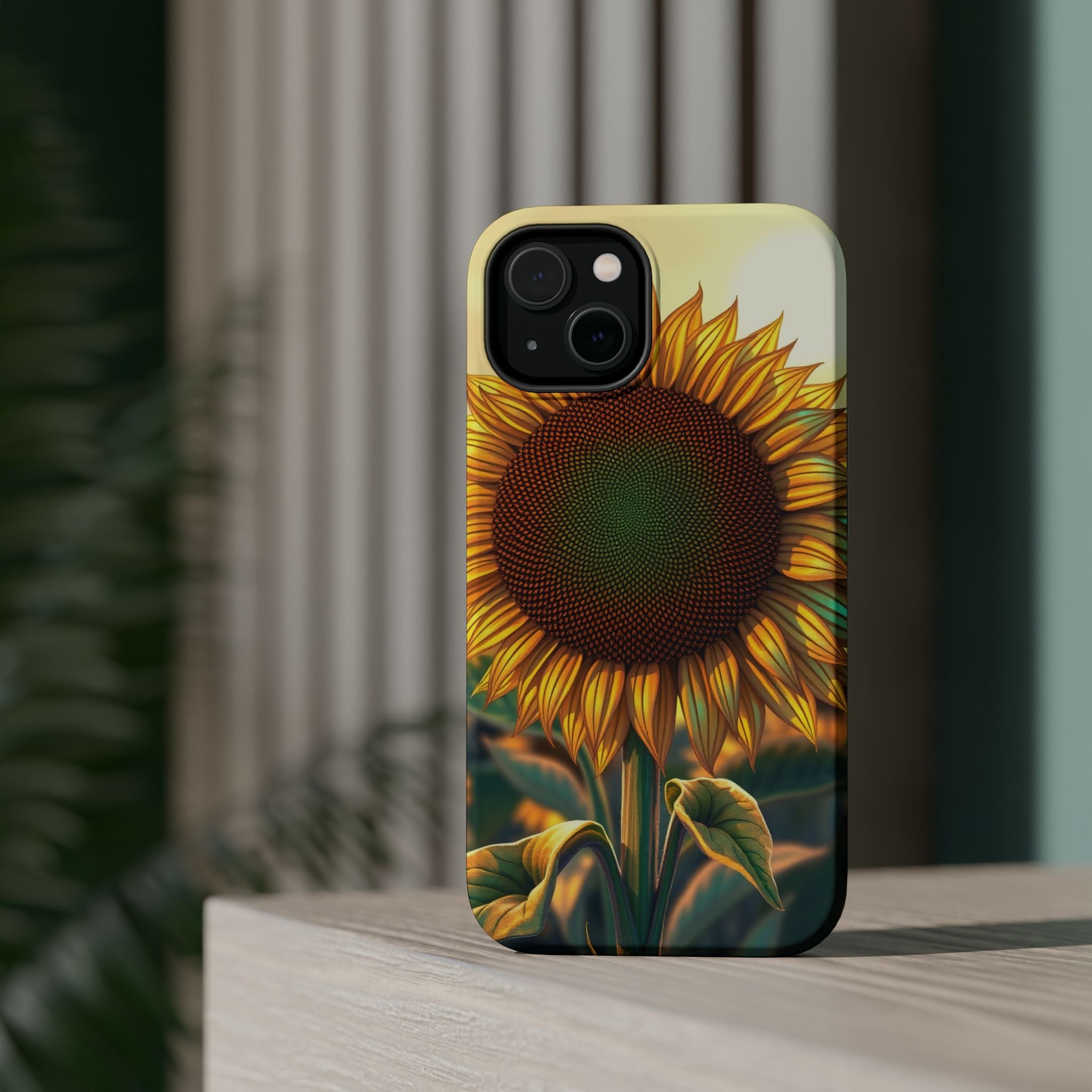 iPhone Sunflower Prairie Bold Art Bold Modern Everyday Snap Case · iPhone Case